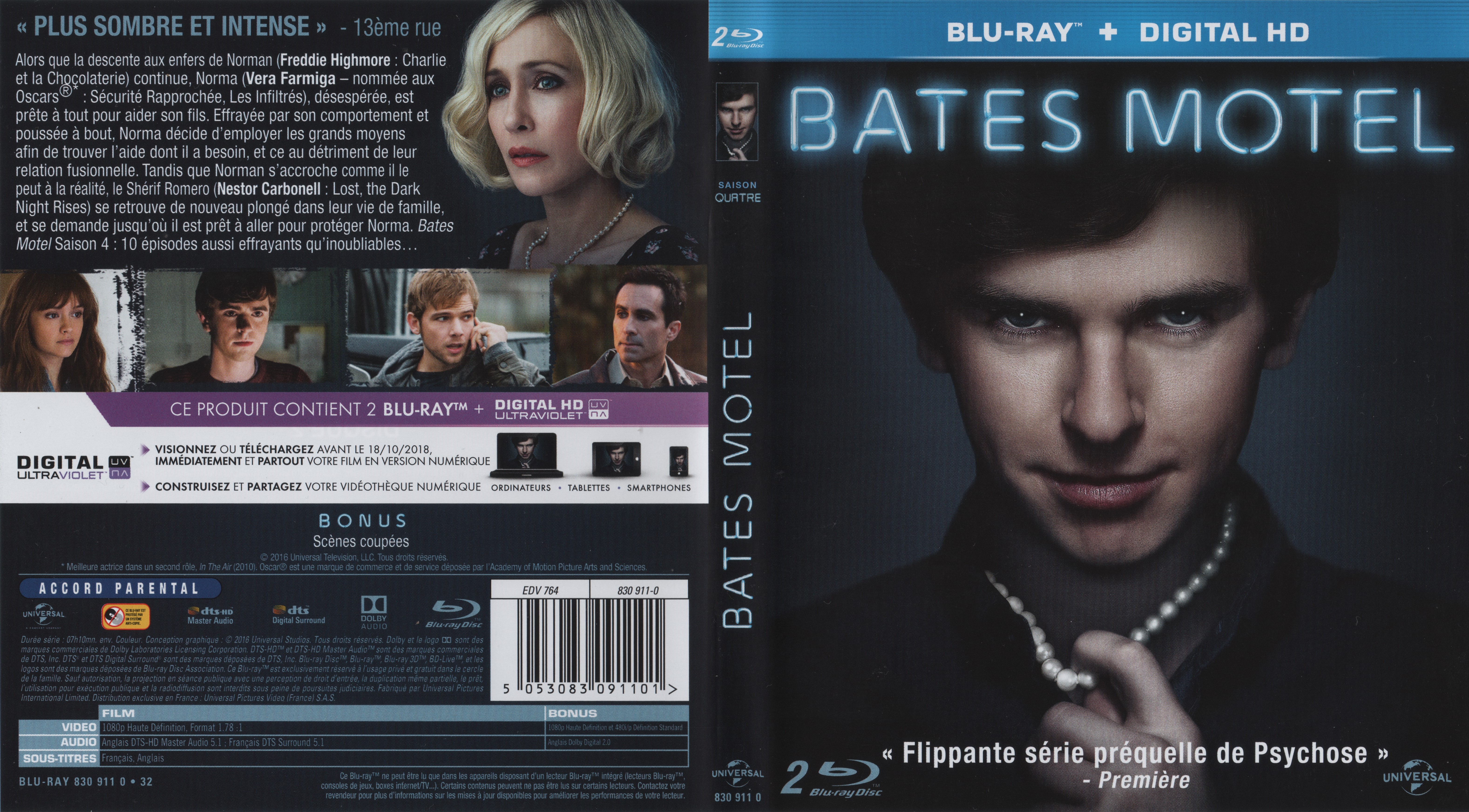 Jaquette DVD Bates motel Saison 4 (BLU-RAY)