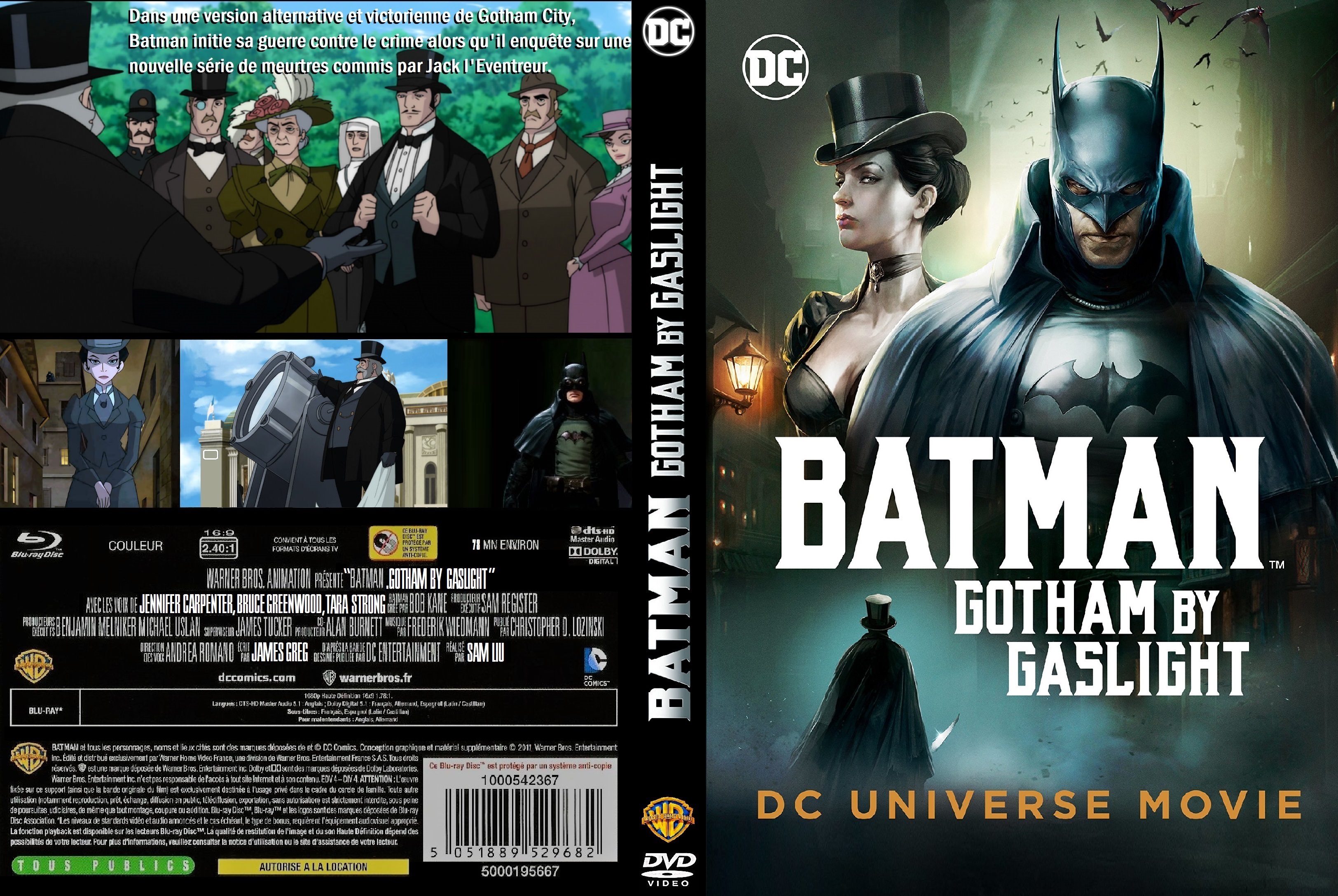 Jaquette DVD Batman-Gotham by gaslight custom