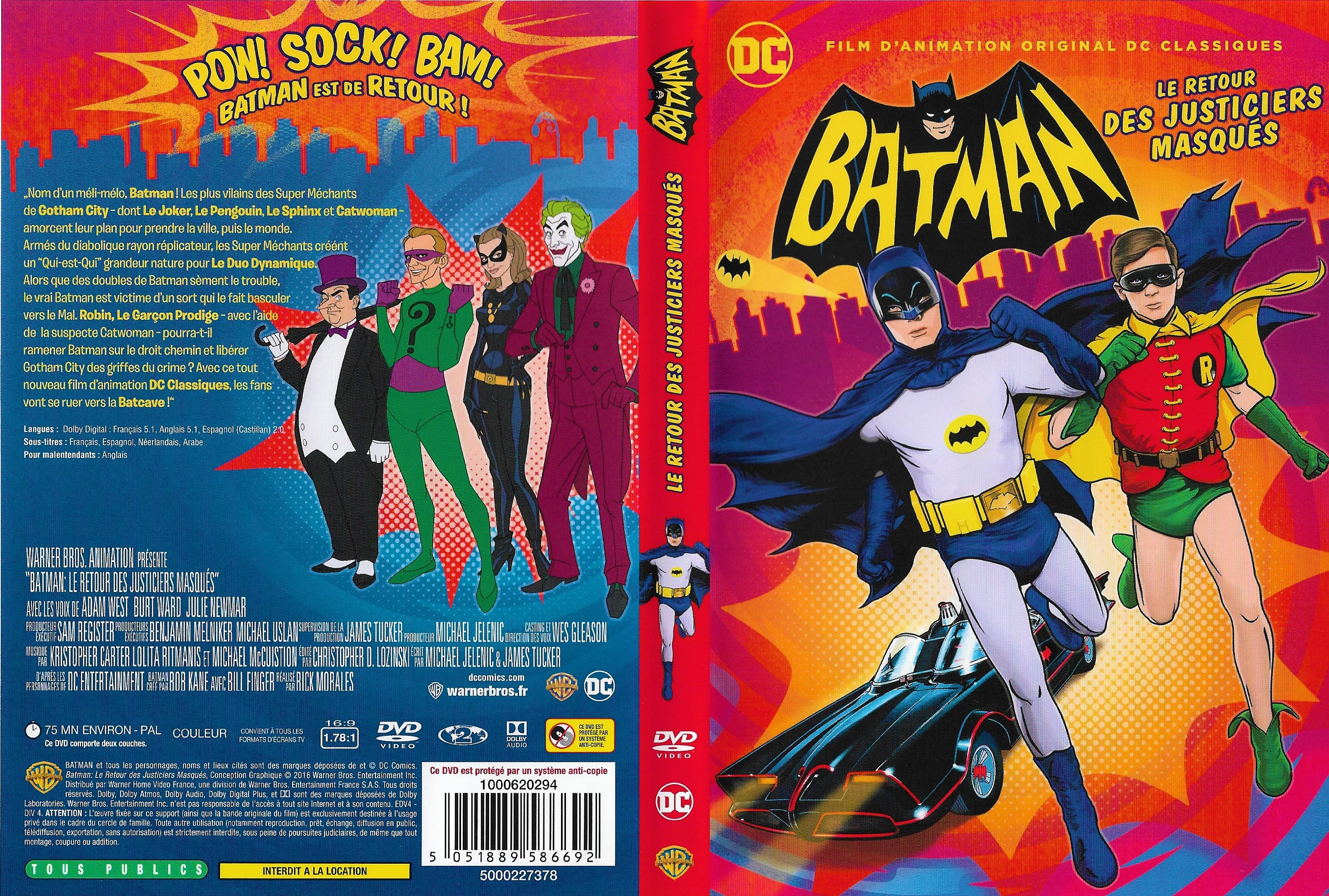 Jaquette DVD Batman Le Retour des Justiciers Masqus