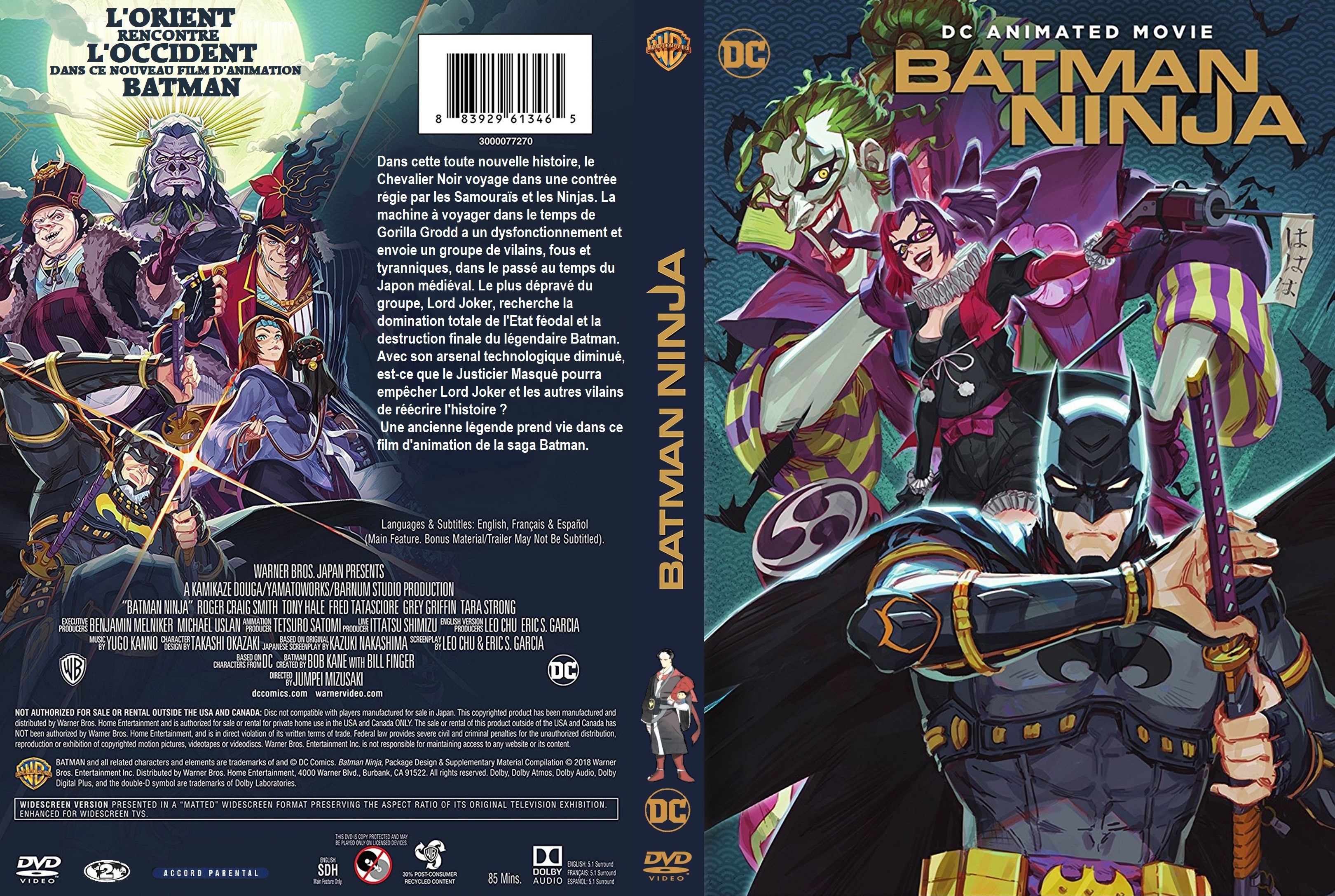 Jaquette DVD Batman Ninja custom