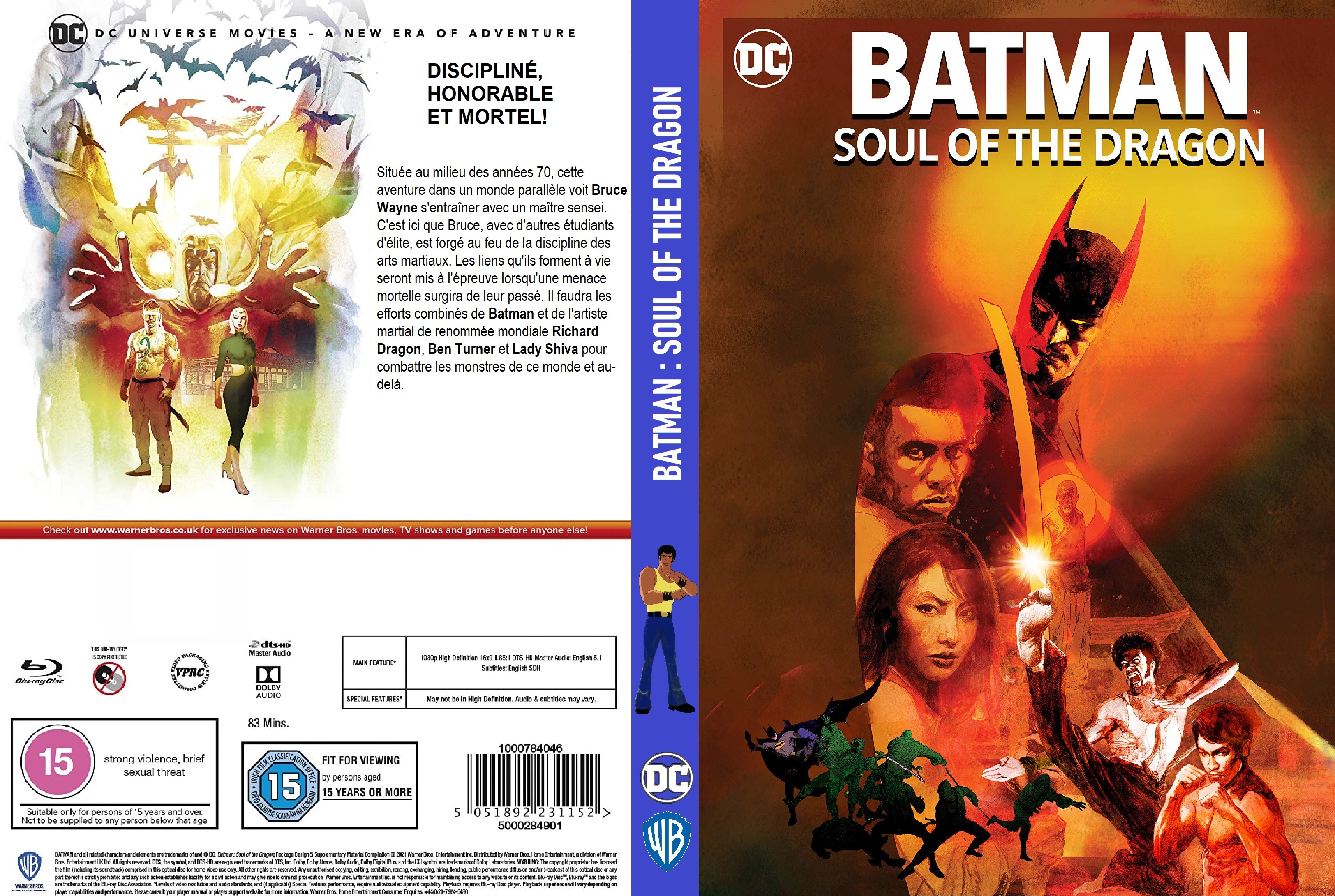 Jaquette DVD Batman Soul of the Dragon custom