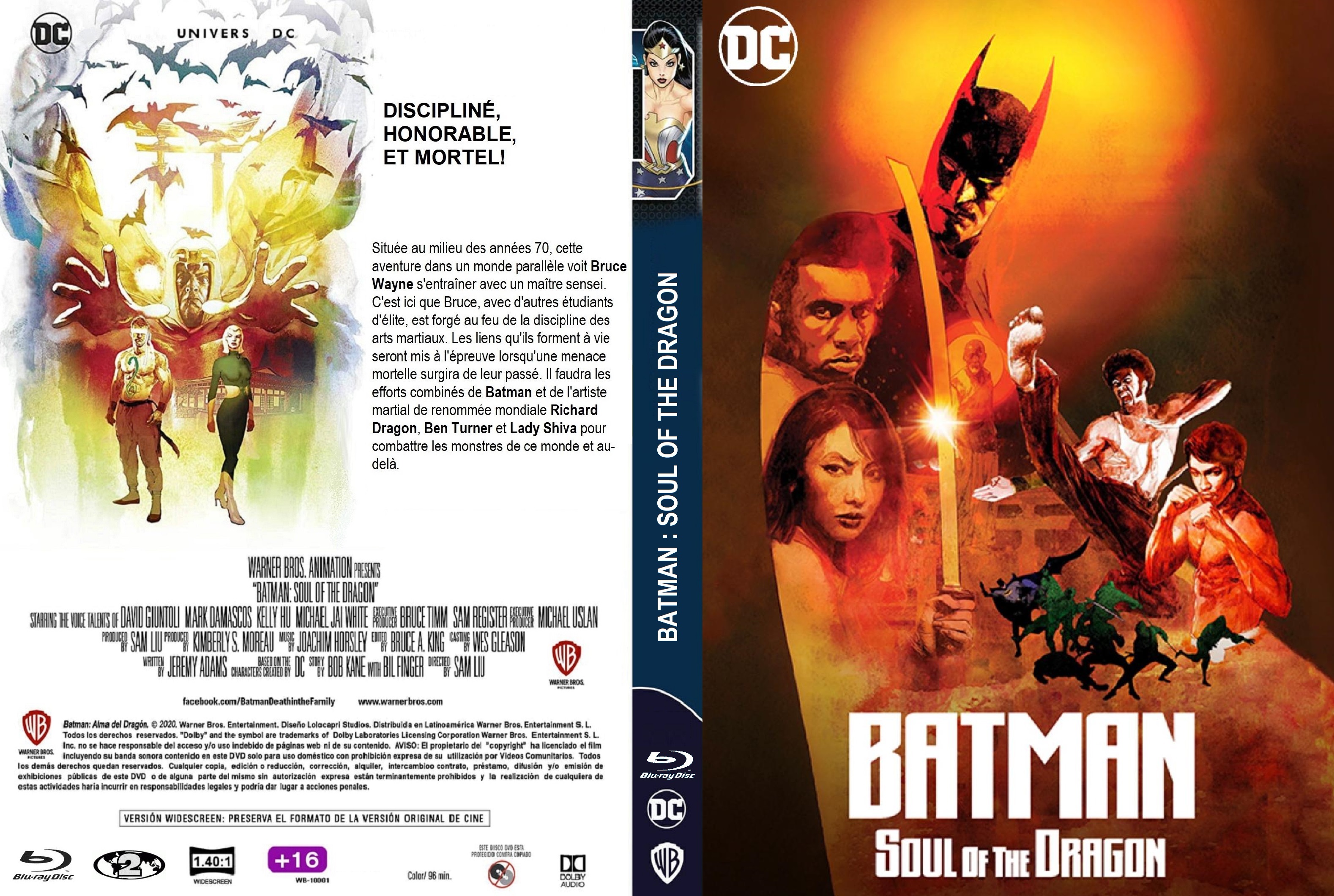 Jaquette DVD Batman Soul of the Dragon custom v3