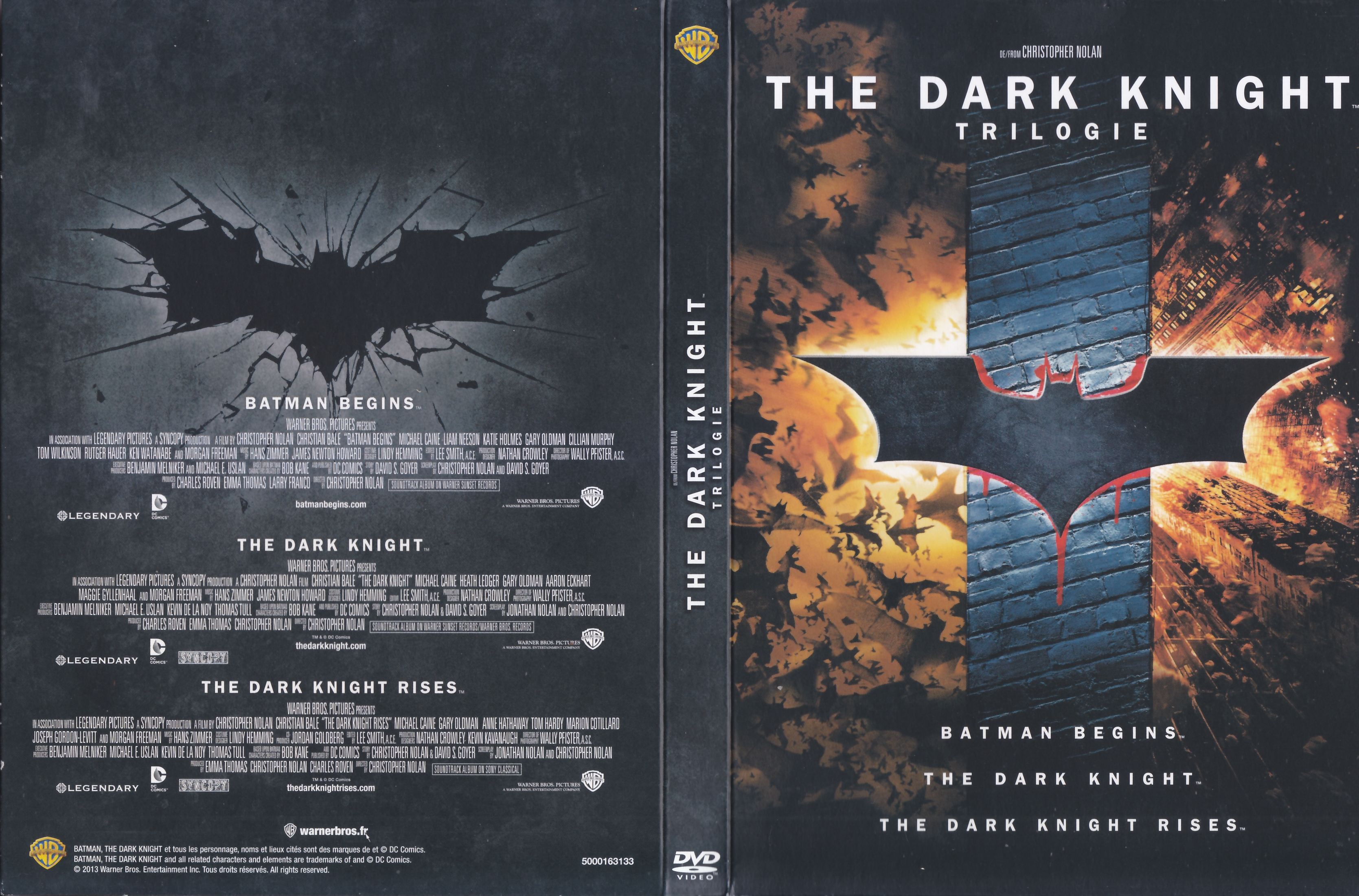 Jaquette DVD Batman The Dark Knight Trilogy