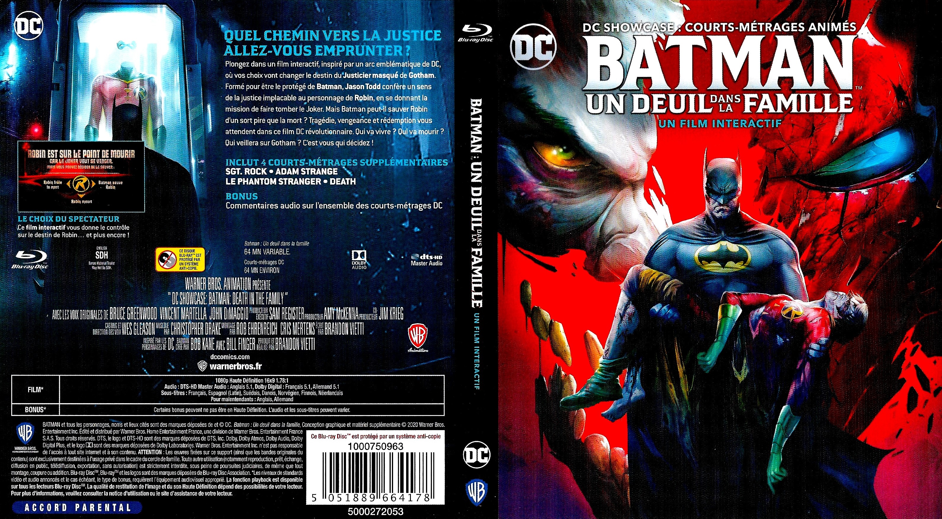 Jaquette DVD Batman Un Deuil dans la Famille (BLU-RAY)