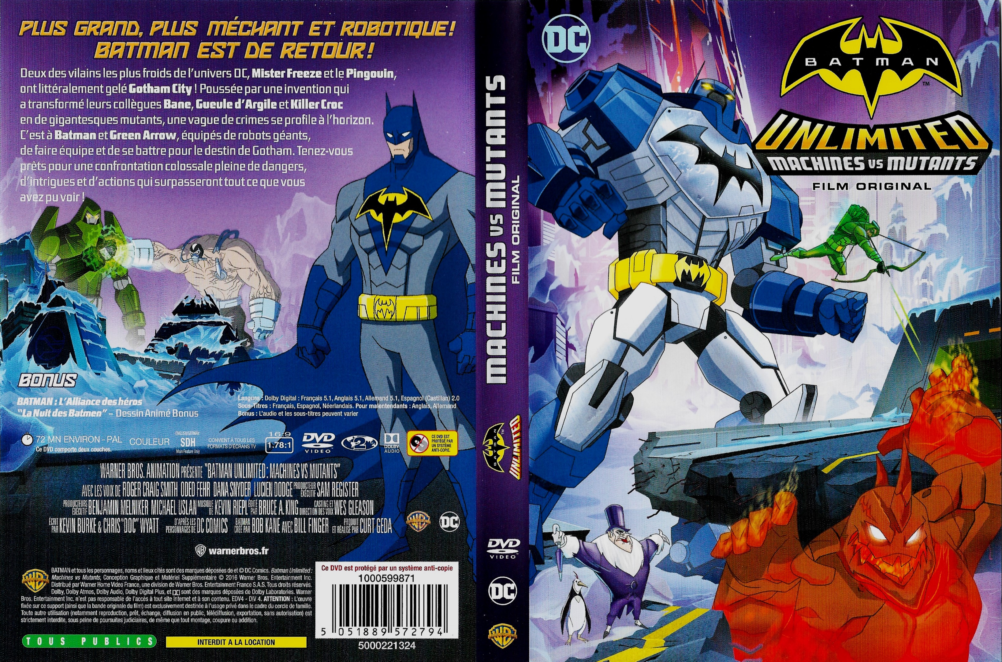 Jaquette DVD Batman Unlimited Machines vs Mutants