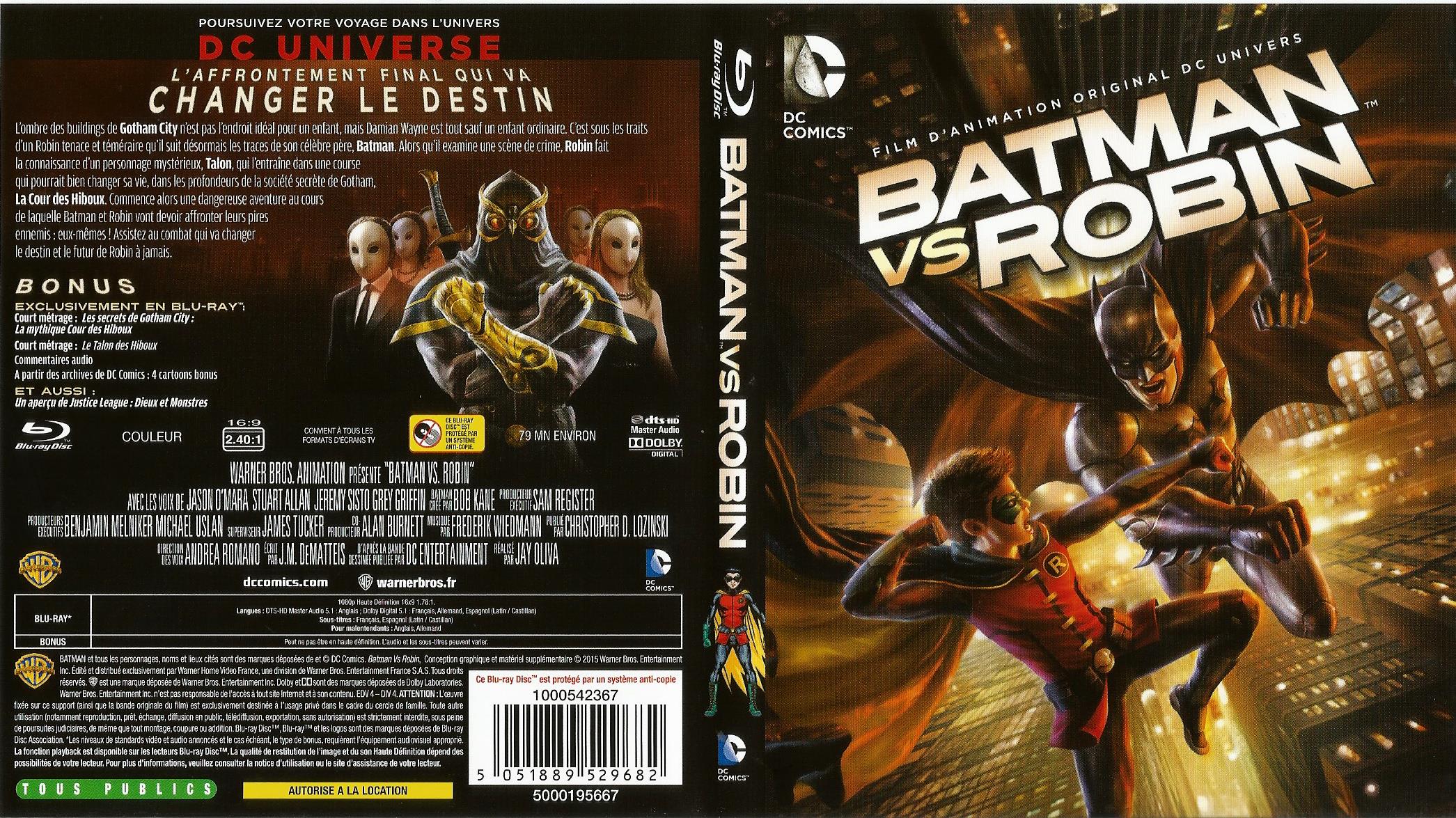 Jaquette DVD Batman VS Robin (BLU-RAY)