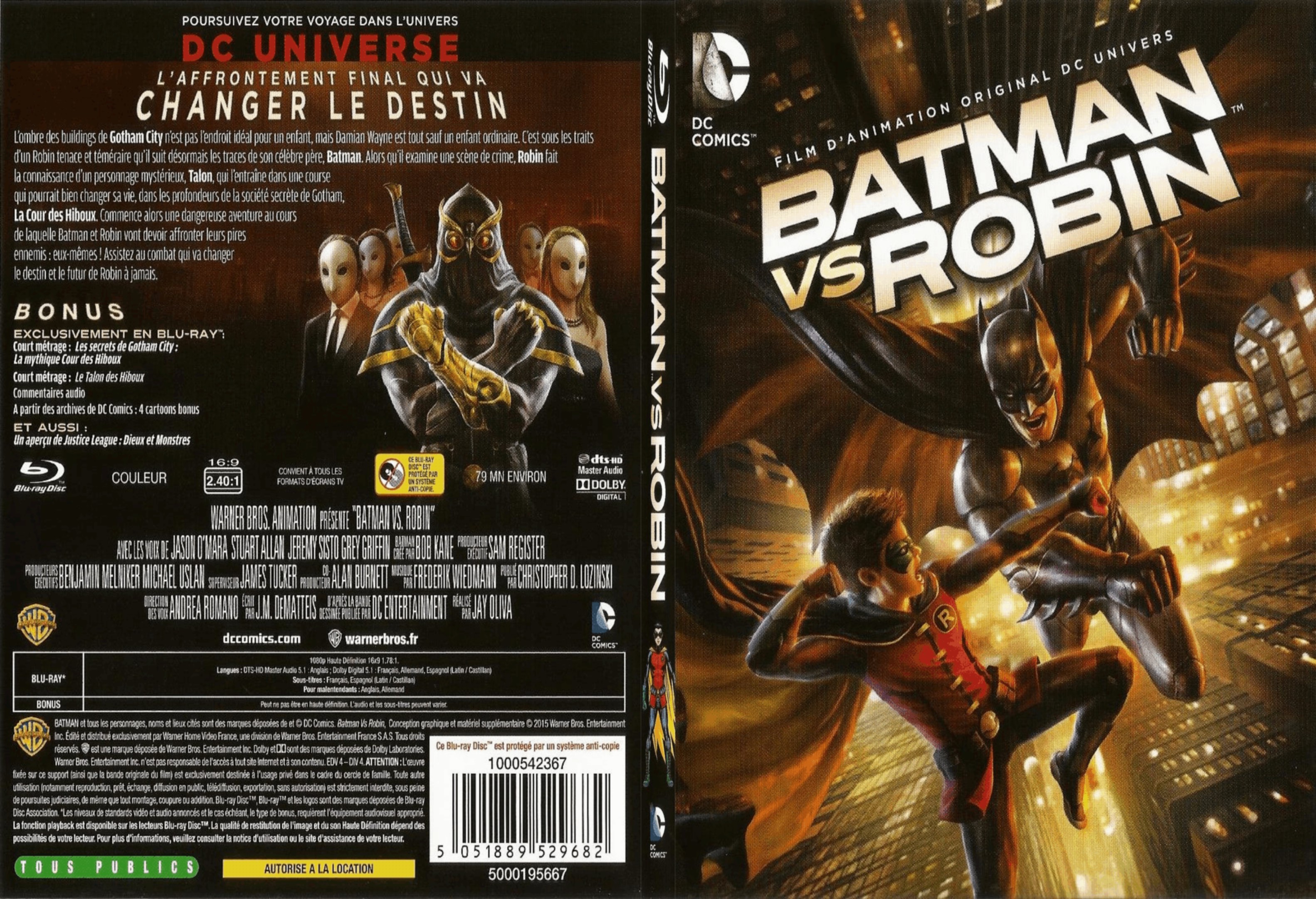 Jaquette DVD Batman VS Robin - SLIM