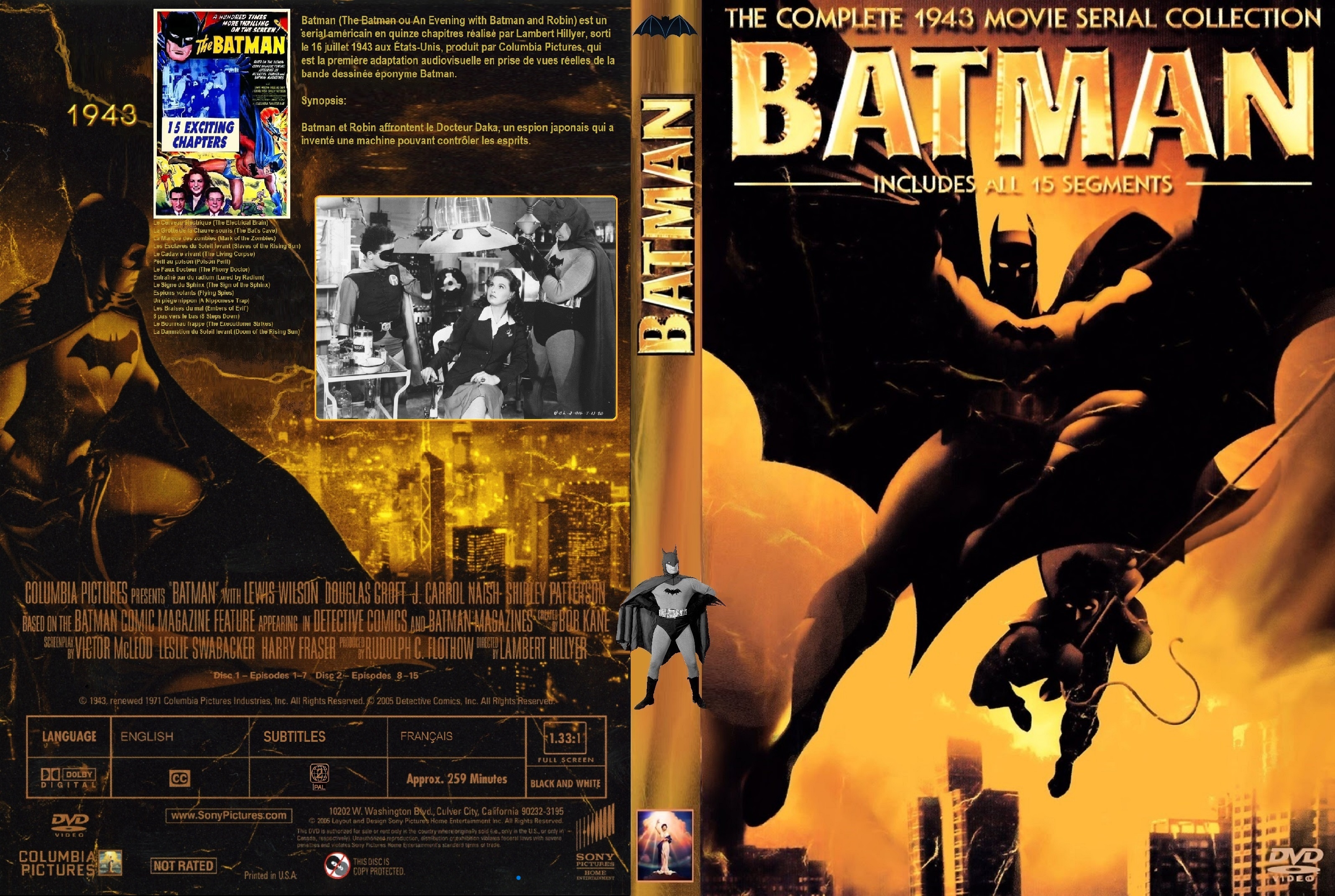 Jaquette DVD Batman (1943) custom