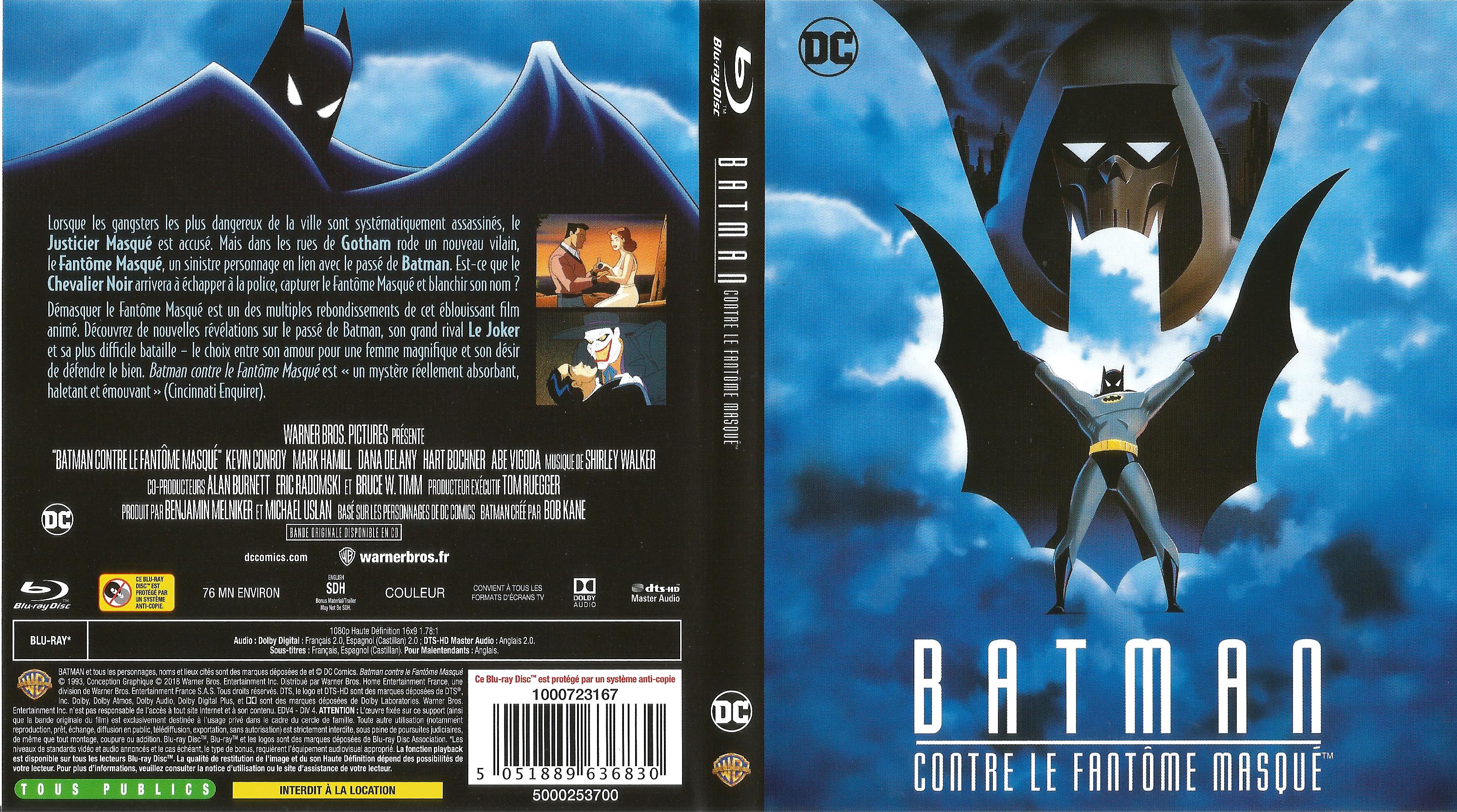 Jaquette DVD Batman contre le fantome masqu (BLU-RAY)