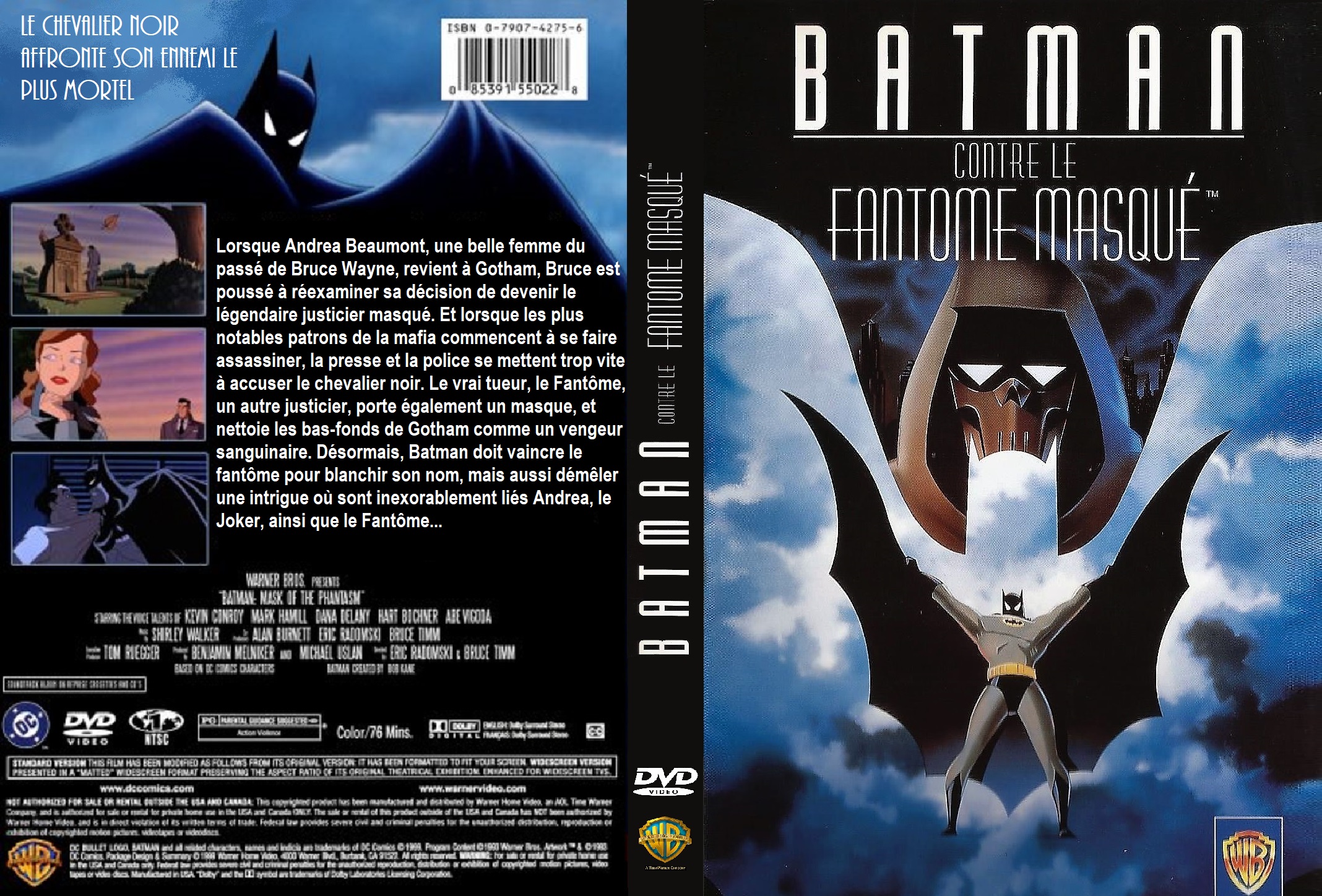 Jaquette DVD Batman contre le fantome masque custom v2