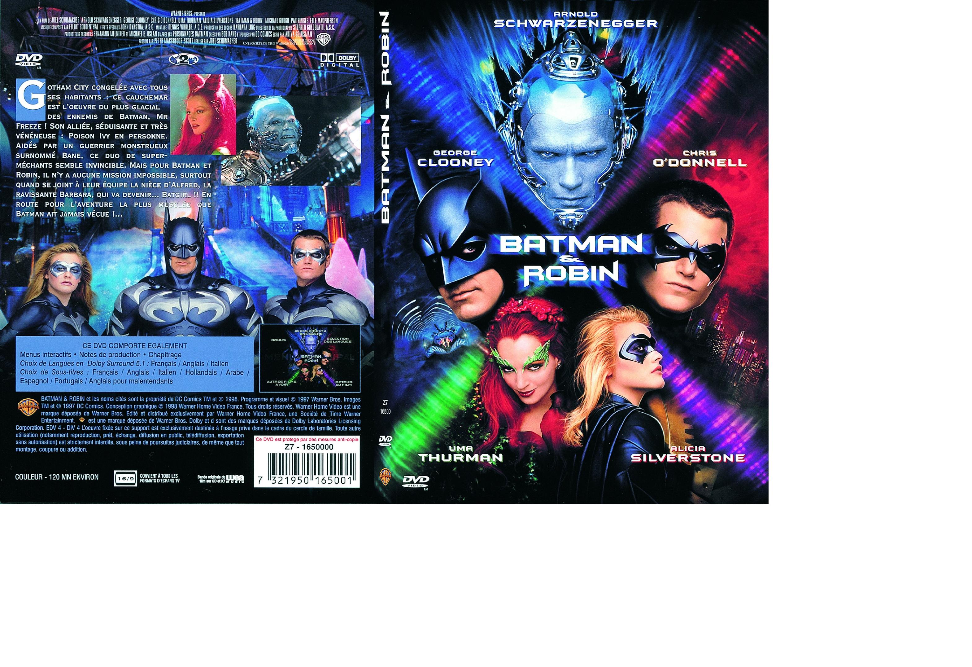 Jaquette DVD Batman et Robin - SLIM