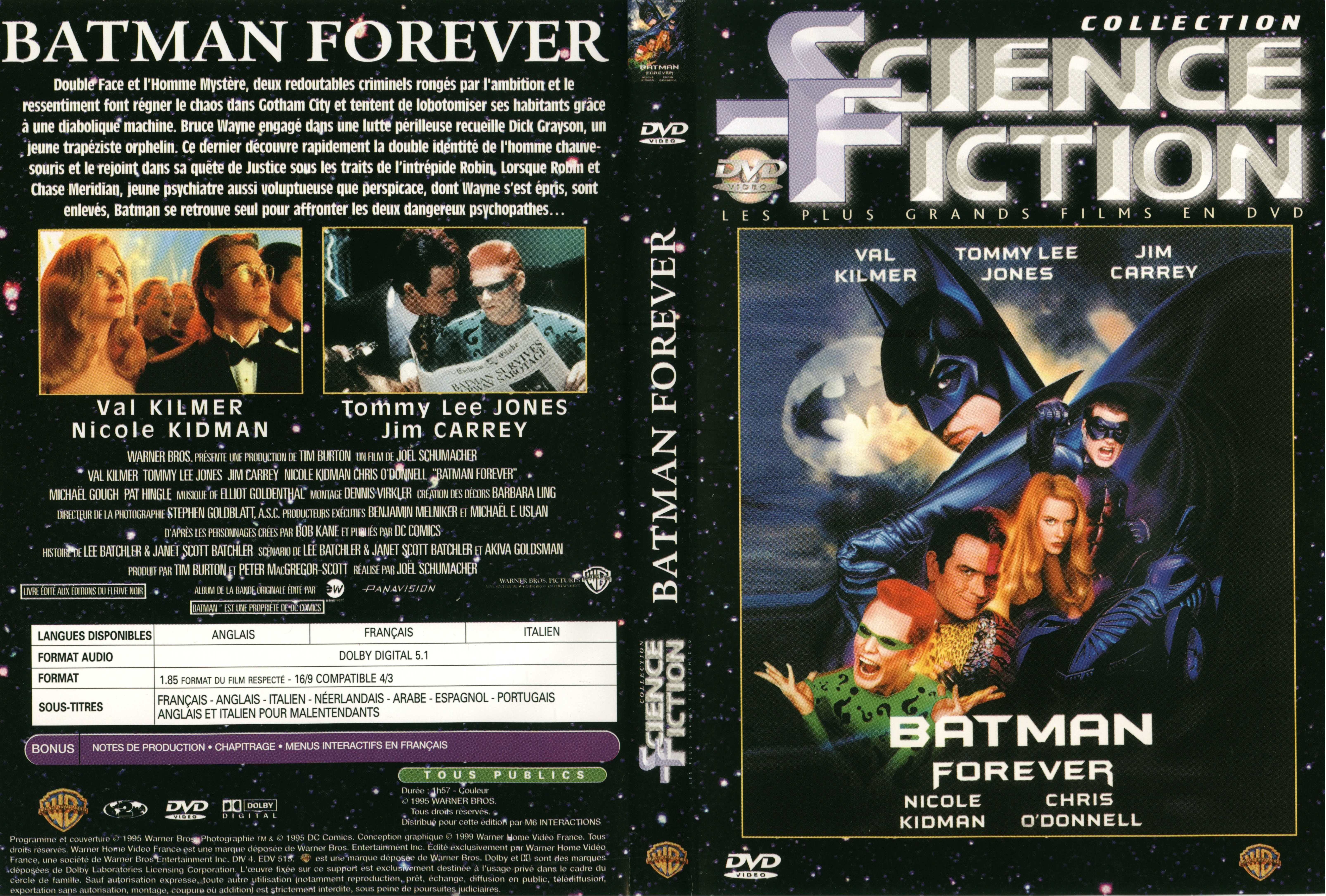Jaquette DVD Batman forever v2