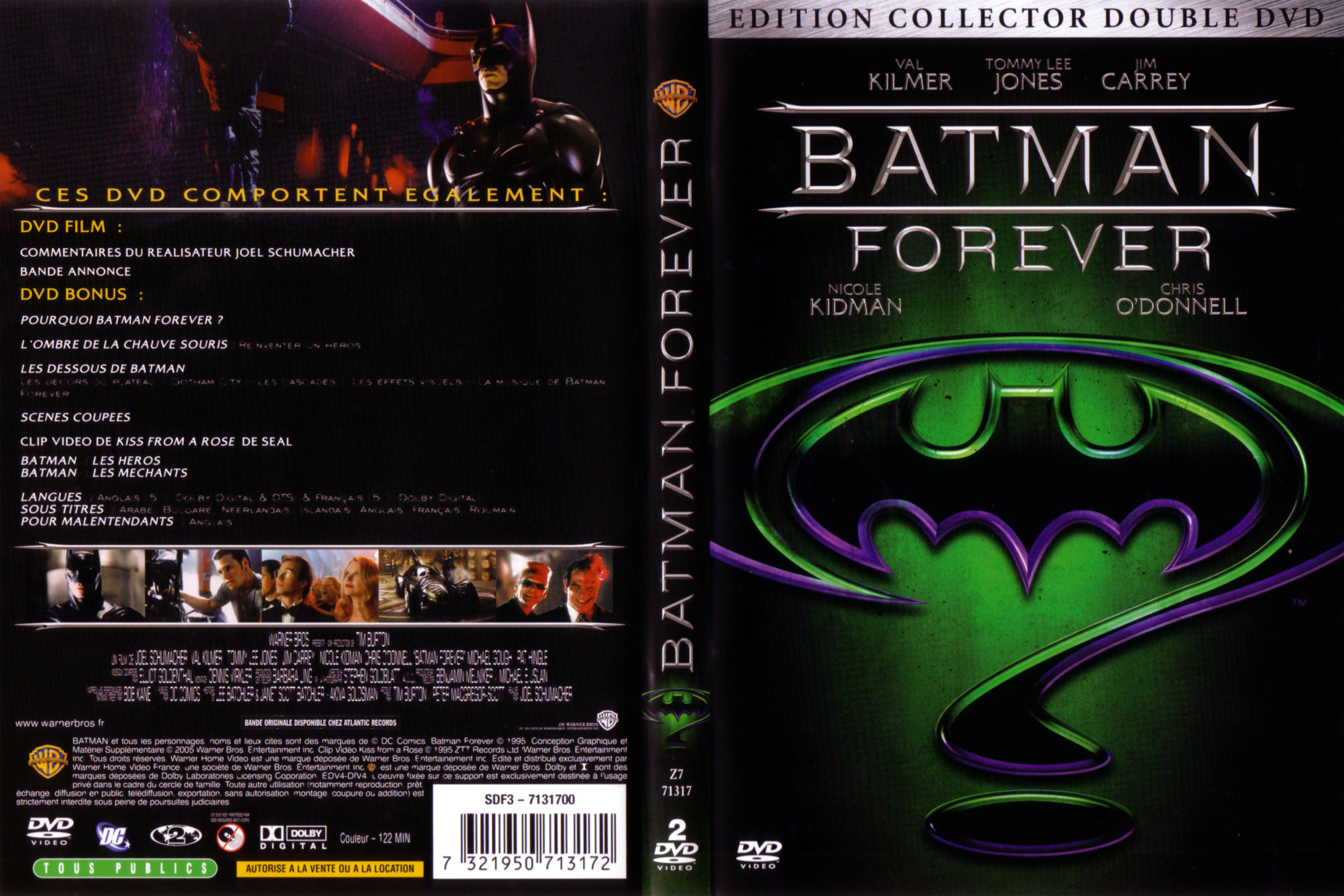 Jaquette DVD Batman forever v3