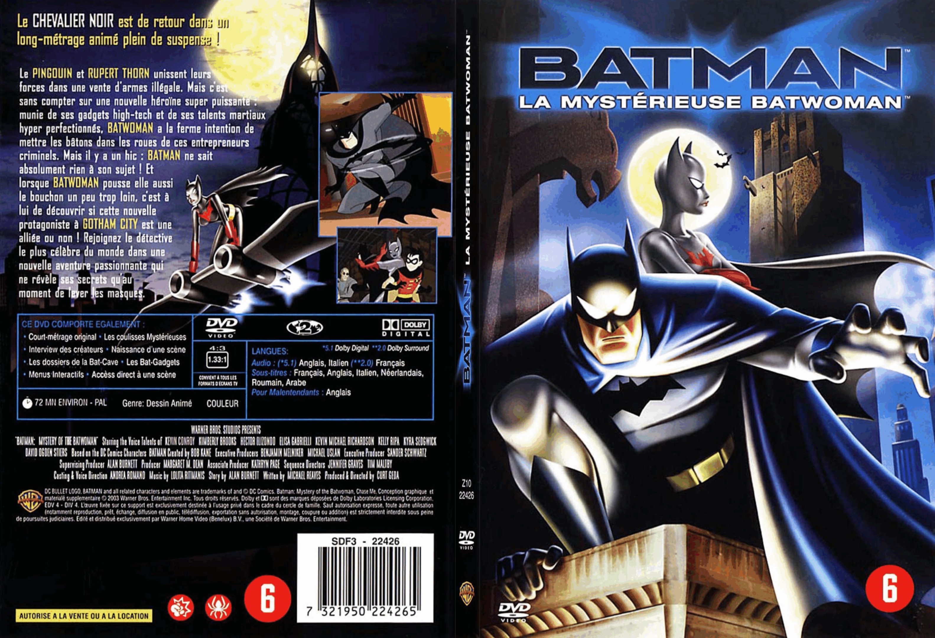 Jaquette DVD Batman la mystrieuse batwoman - SLIM