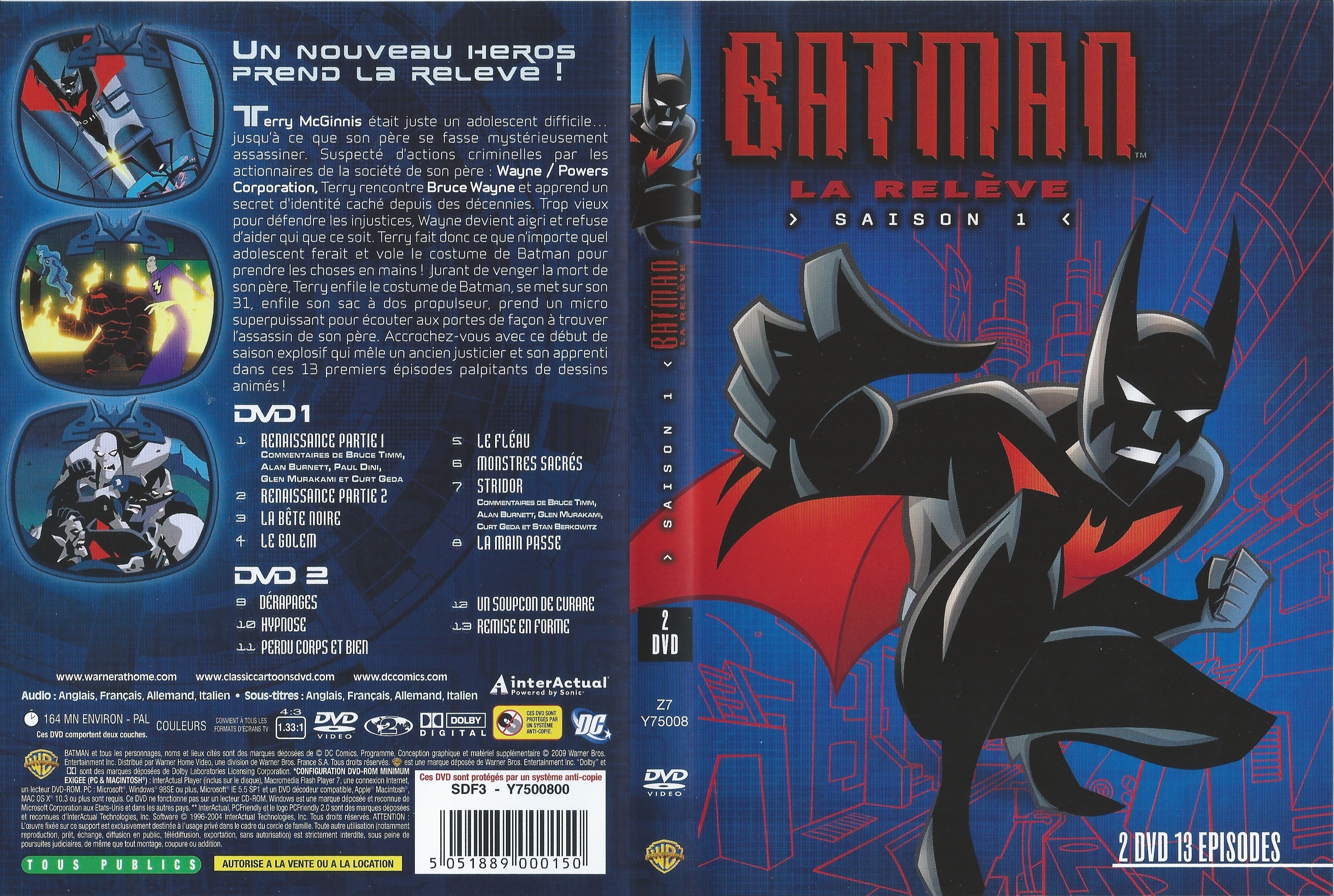 Jaquette DVD Batman la releve Saison 1