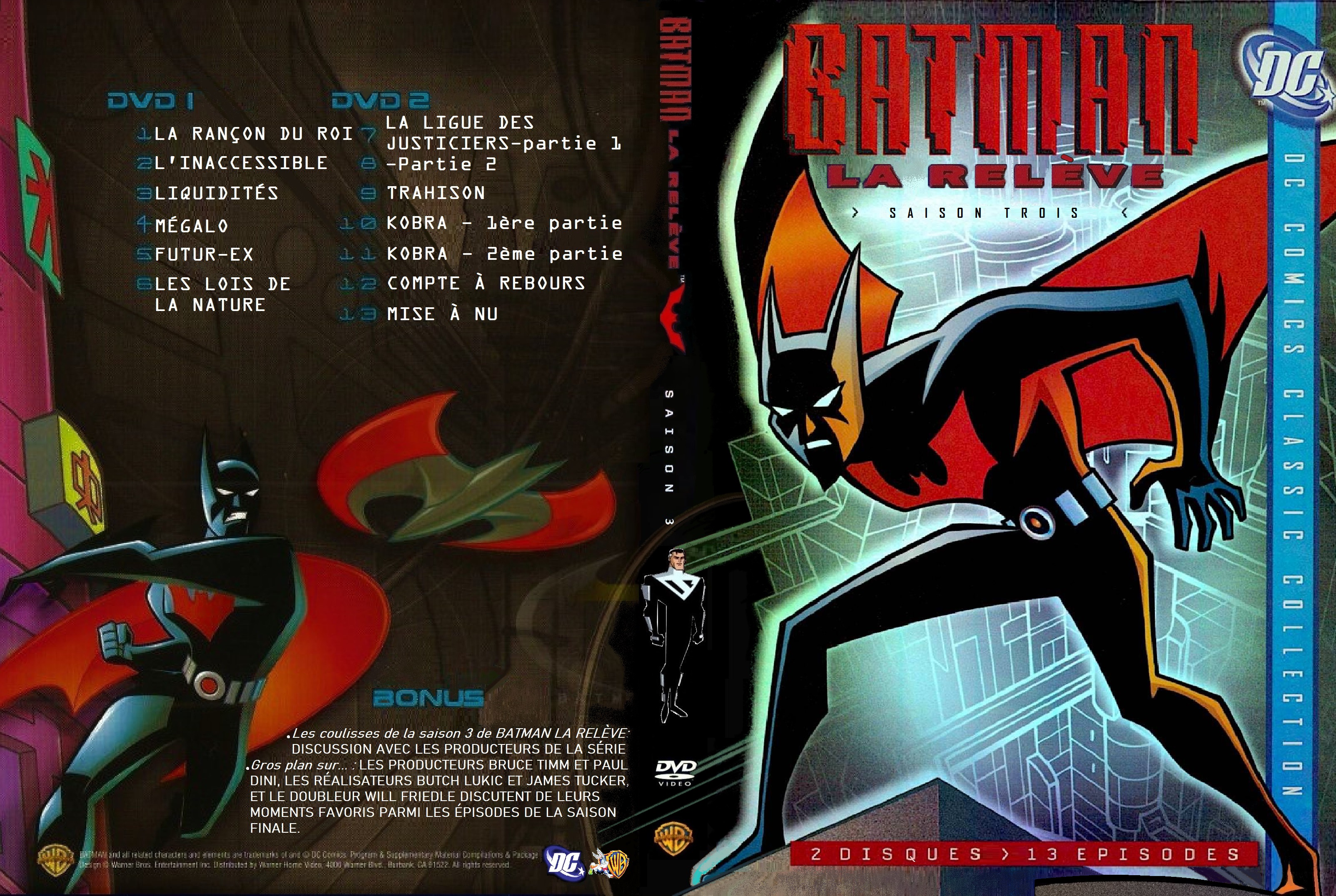 Jaquette DVD Batman la releve Saison 3 custom