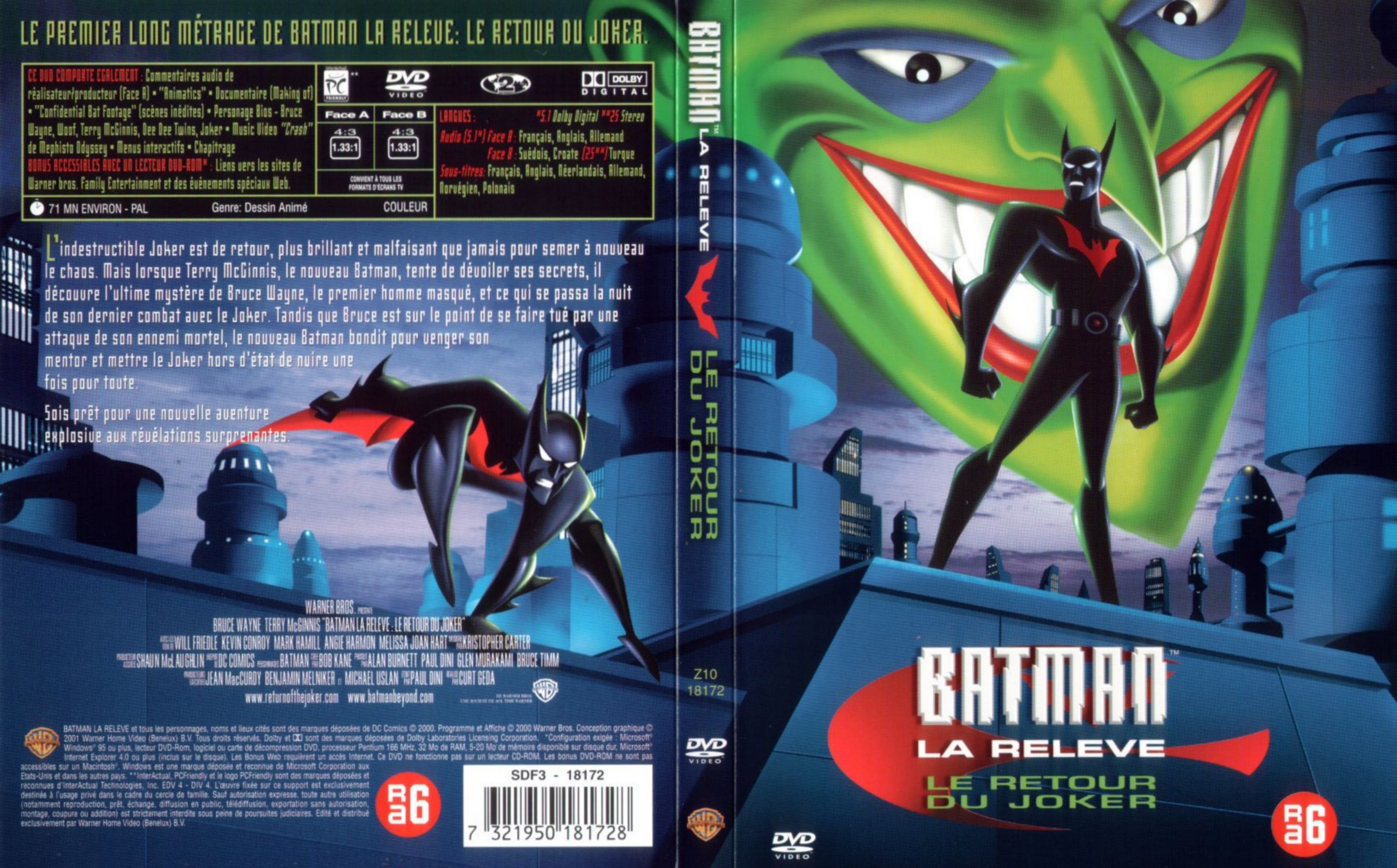 Jaquette DVD Batman la relve - Le retour de Joker