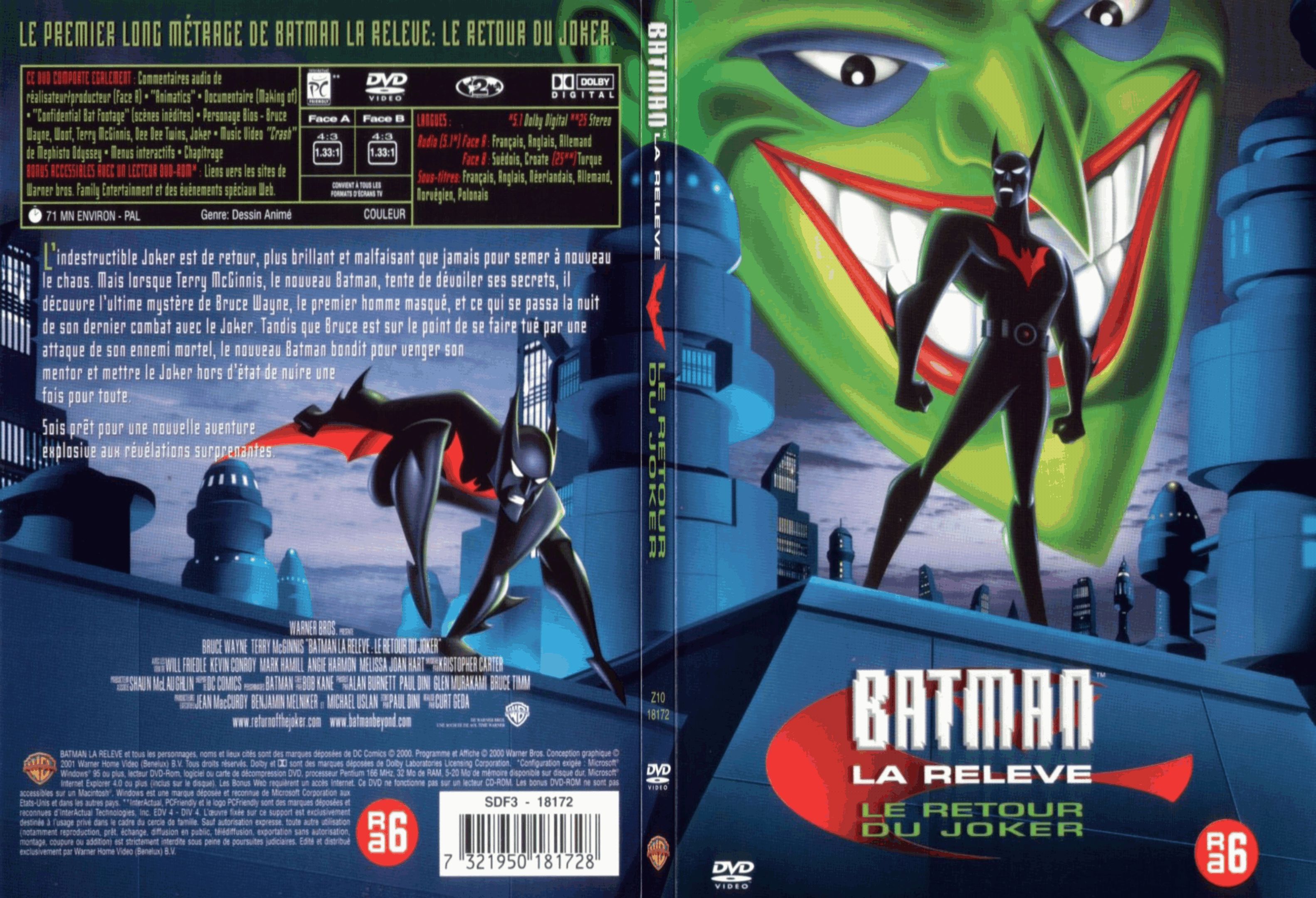 Jaquette DVD Batman la relve - Le retour de Joker - SLIM