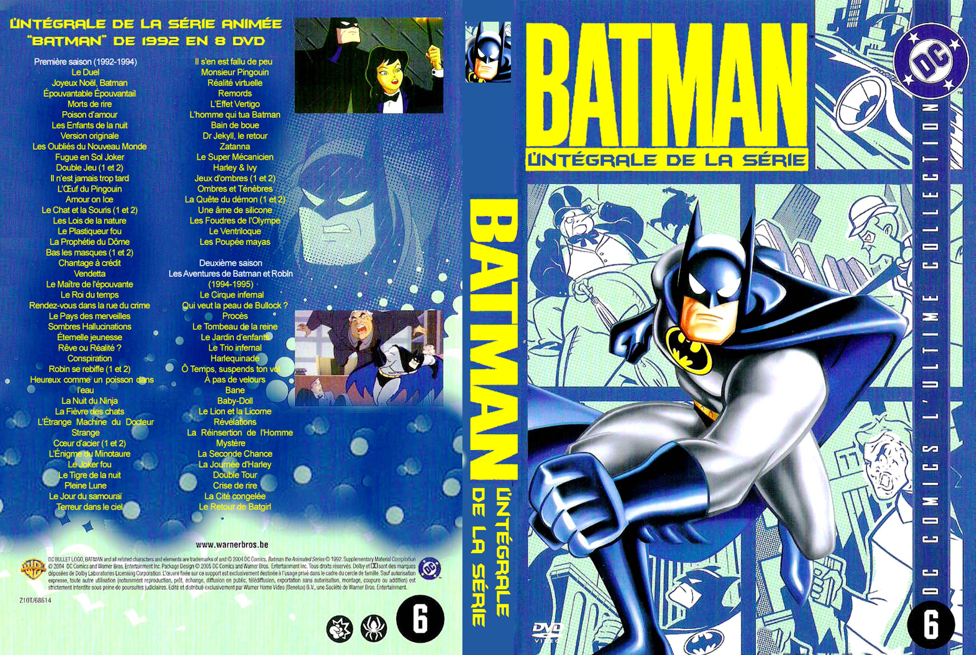 Jaquette DVD Batman la serie anime custom