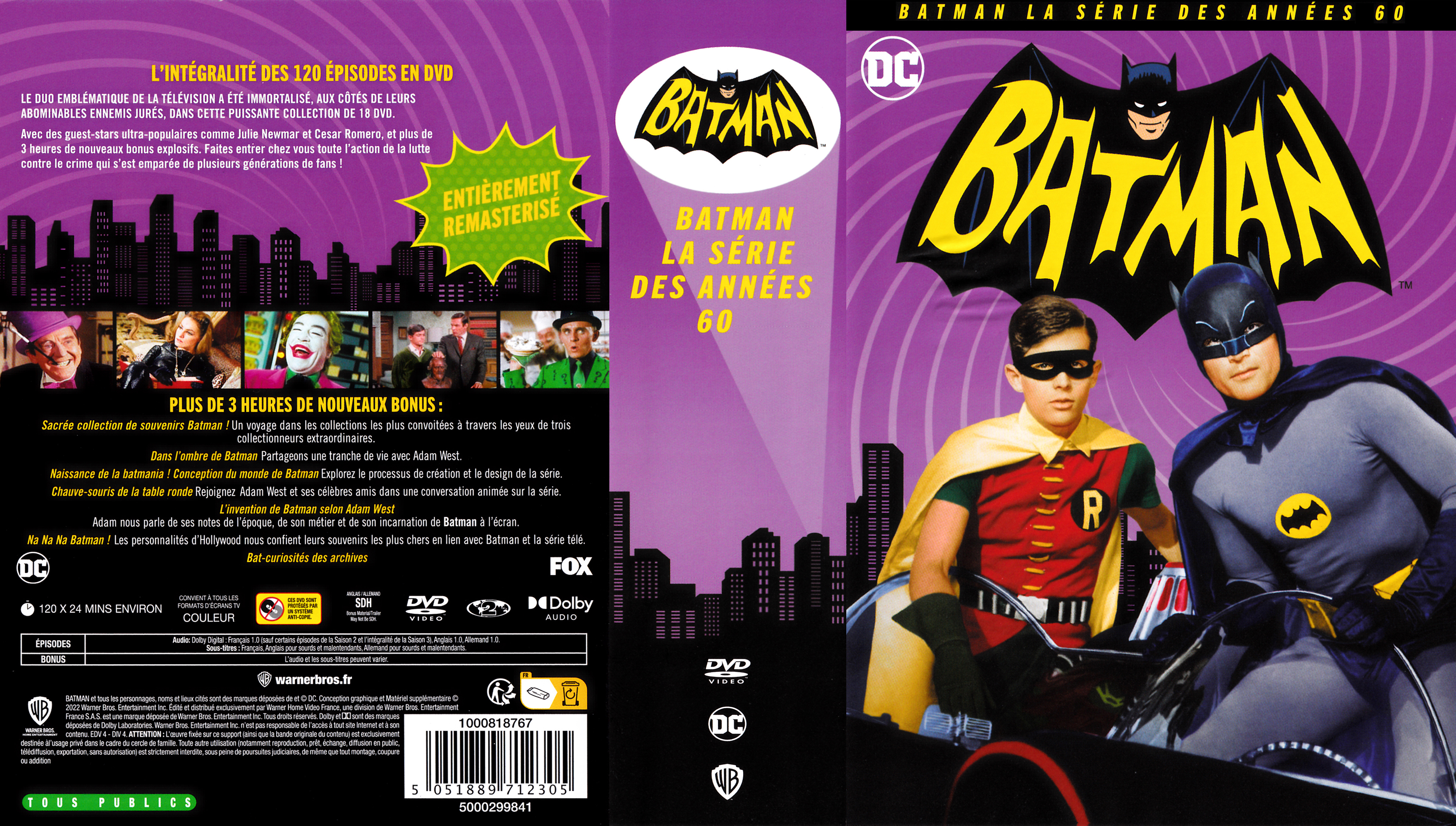 Jaquette DVD Batman la srie des annes 60 COFFRET