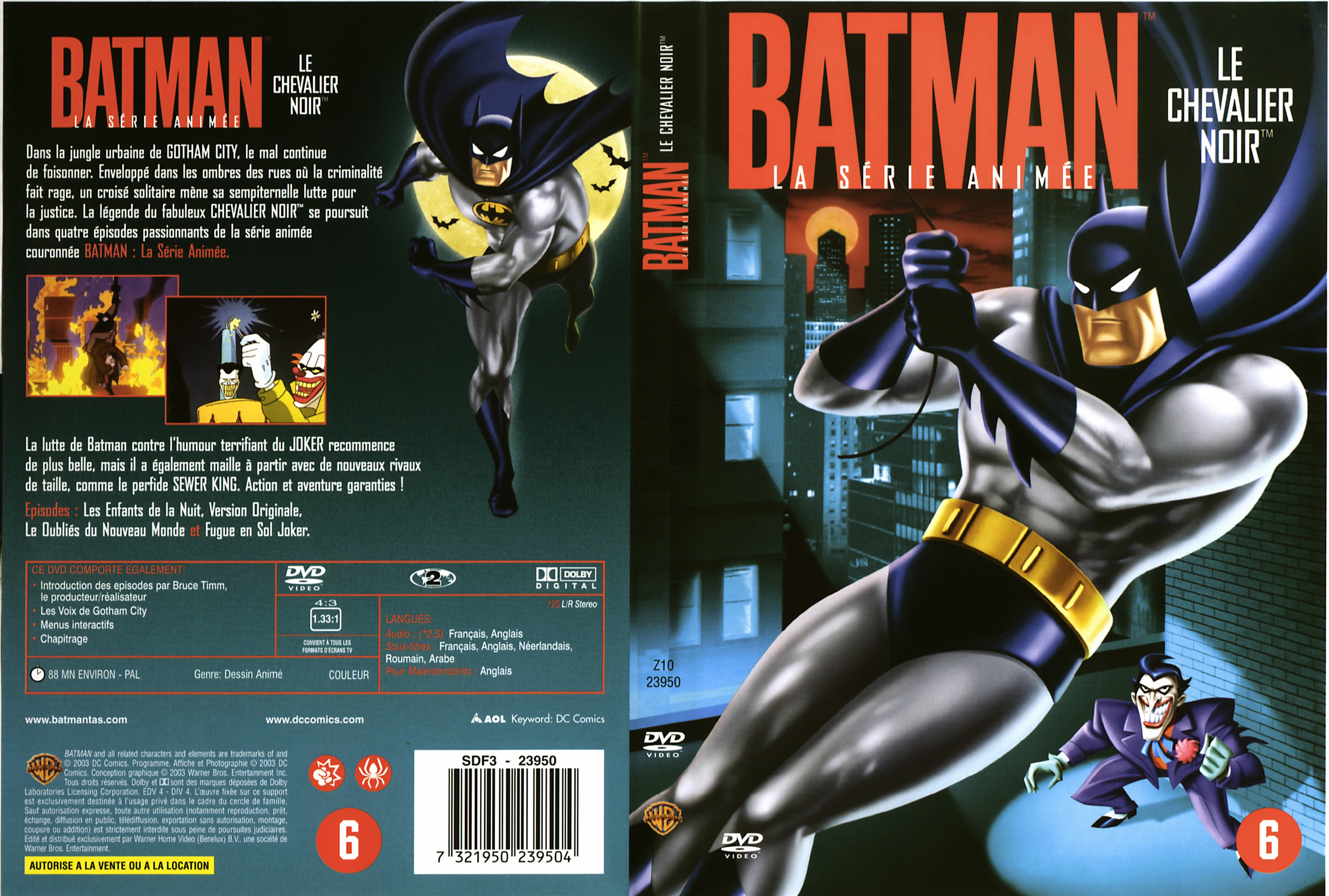 Jaquette DVD Batman le chevalier noir (DA)