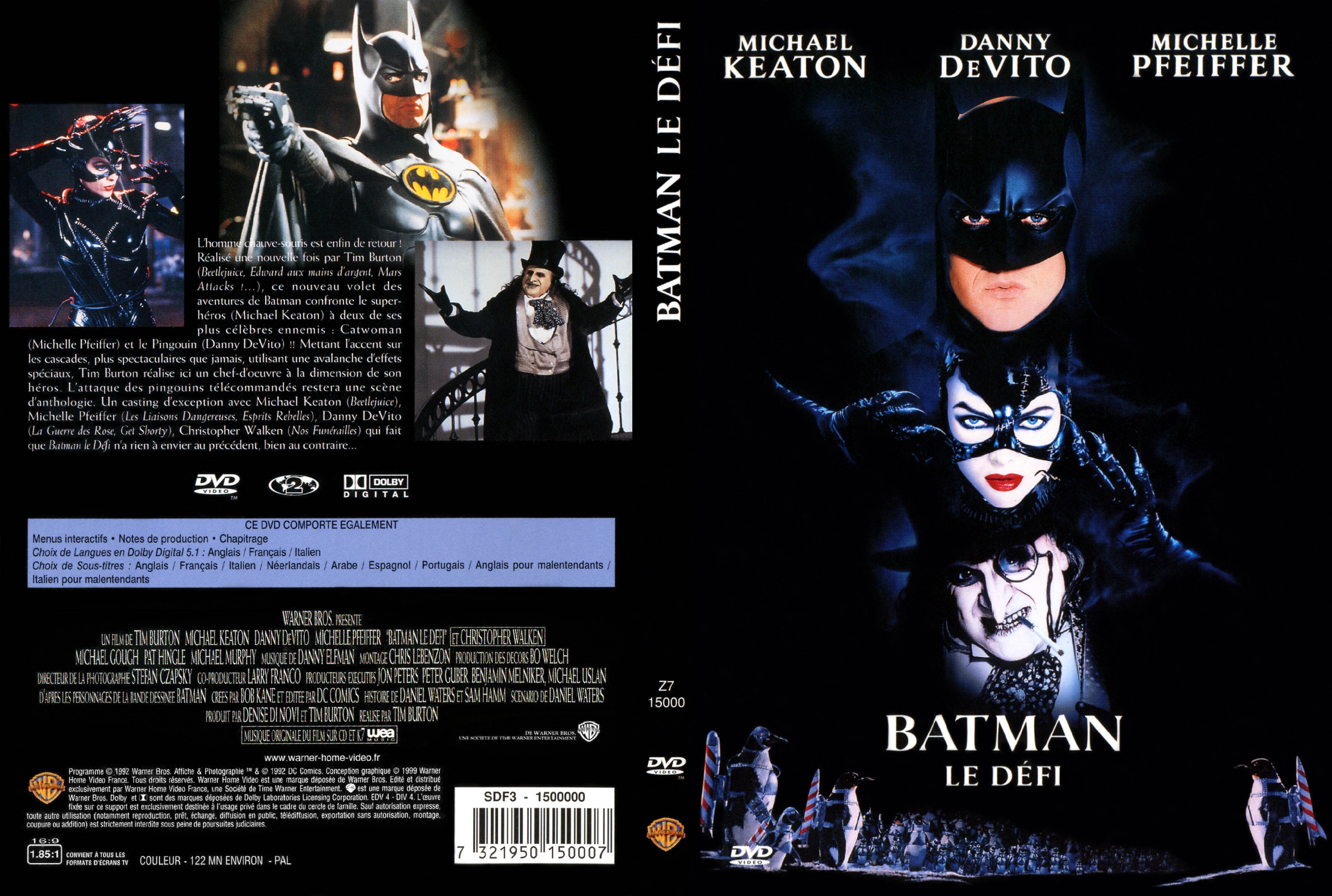 Jaquette DVD Batman le defi