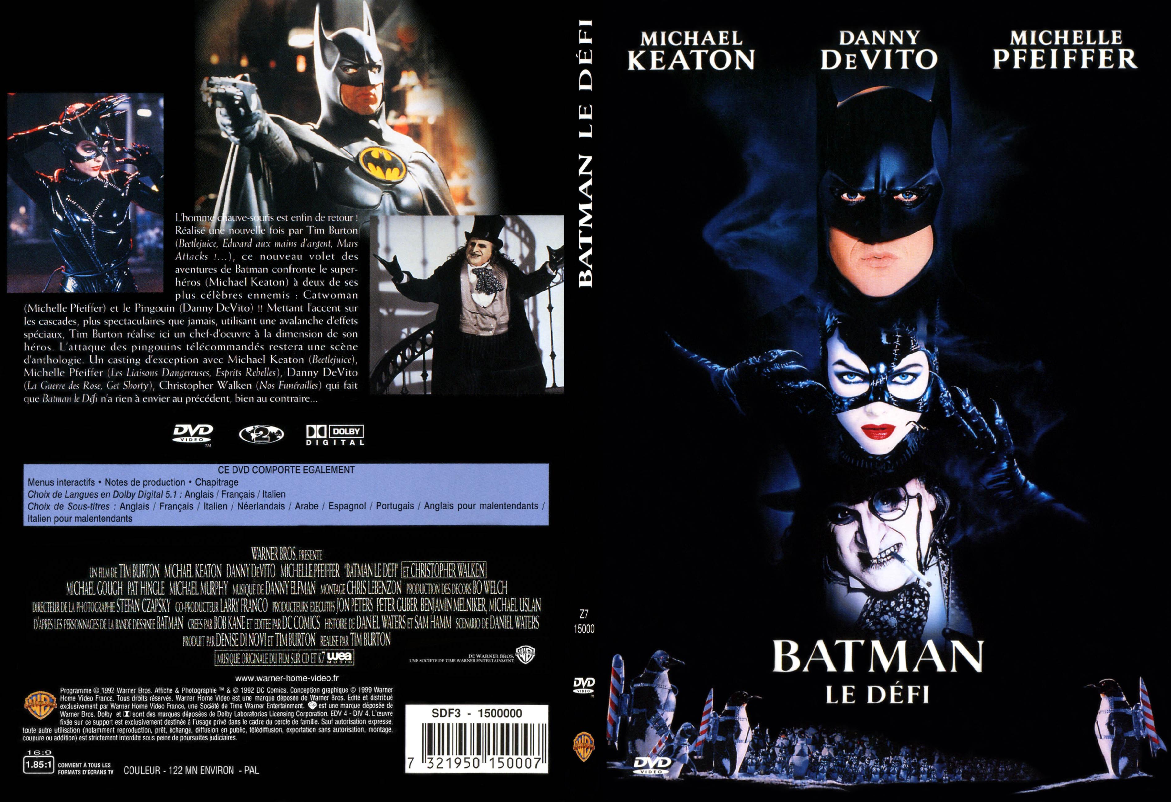 Jaquette DVD Batman le dfi - SLIM