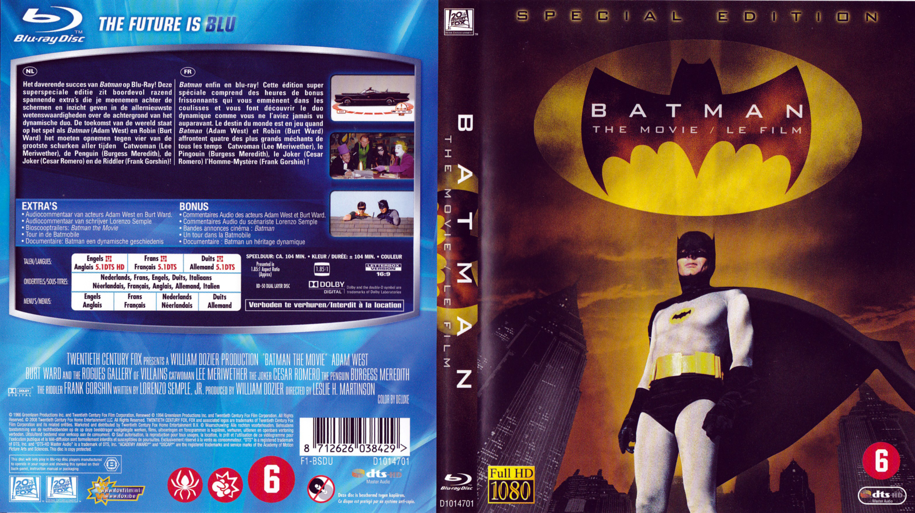 Jaquette DVD Batman le film (BLU-RAY)