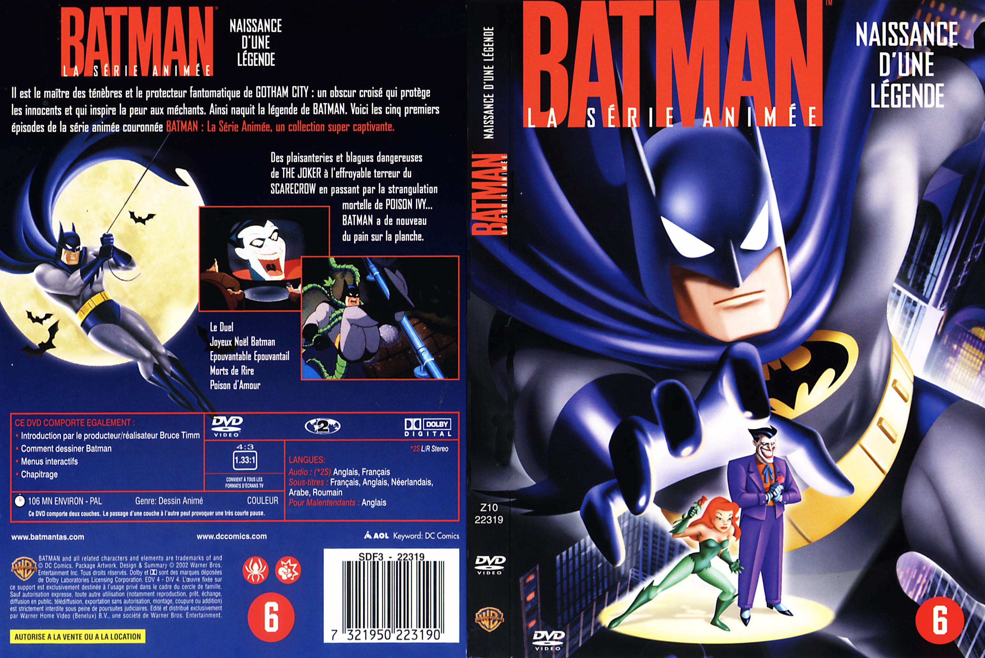 Jaquette DVD Batman naissance d
