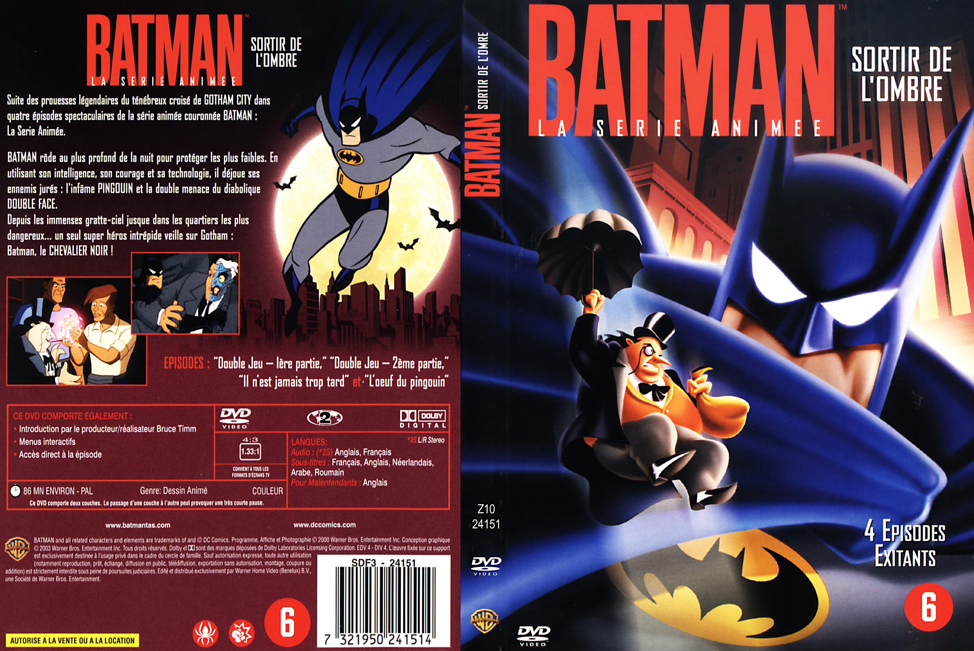 Jaquette DVD Batman sortir de l