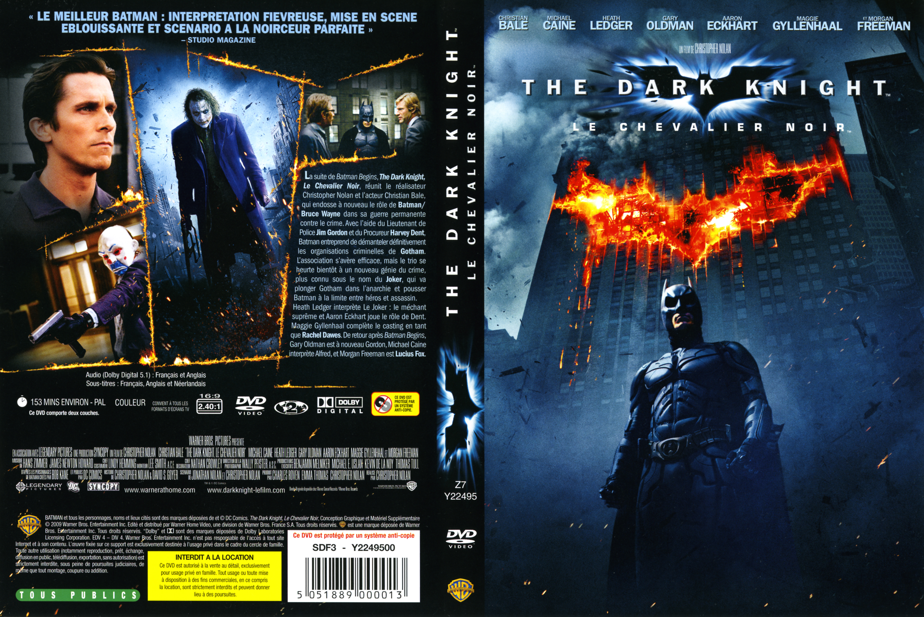 Jaquette DVD Batman the dark knight