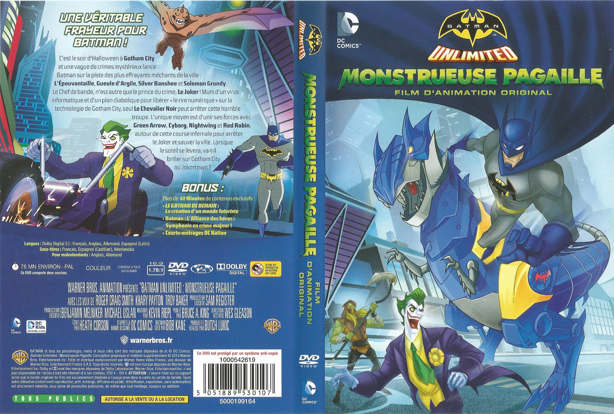 Jaquette DVD Batman unlimited monstrueuse pagaille