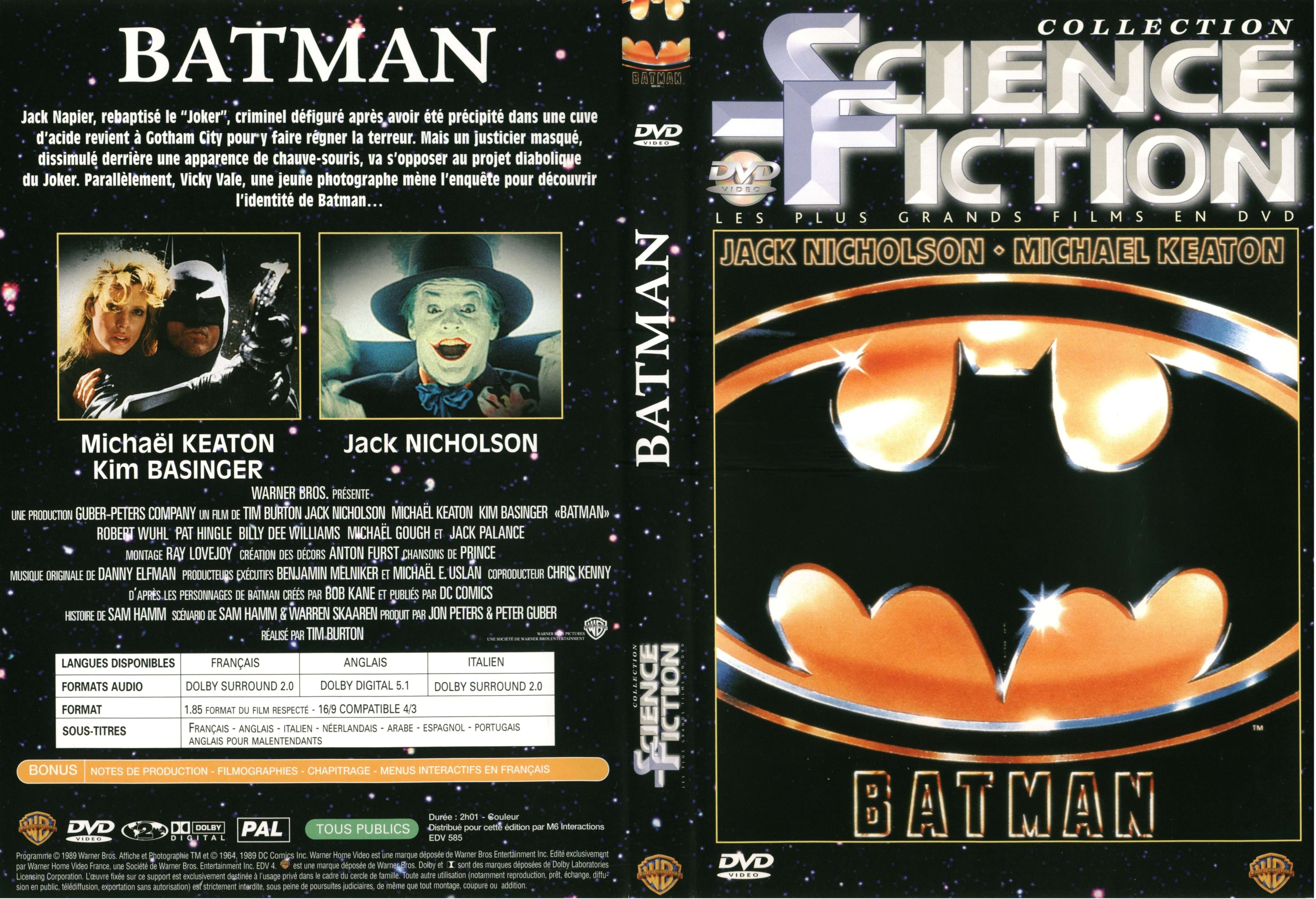 Jaquette DVD Batman v2