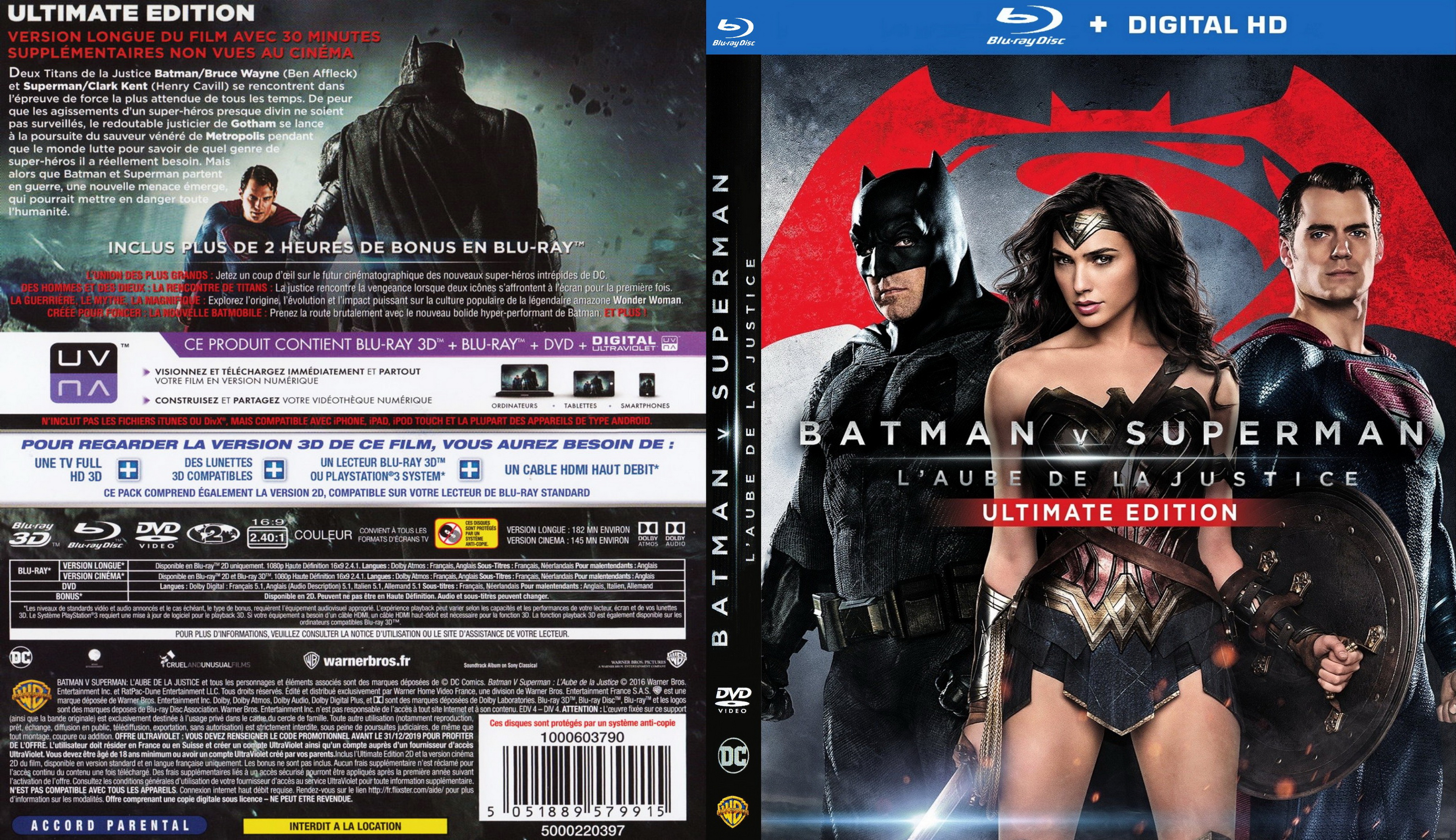 Jaquette DVD Batman v Superman : L
