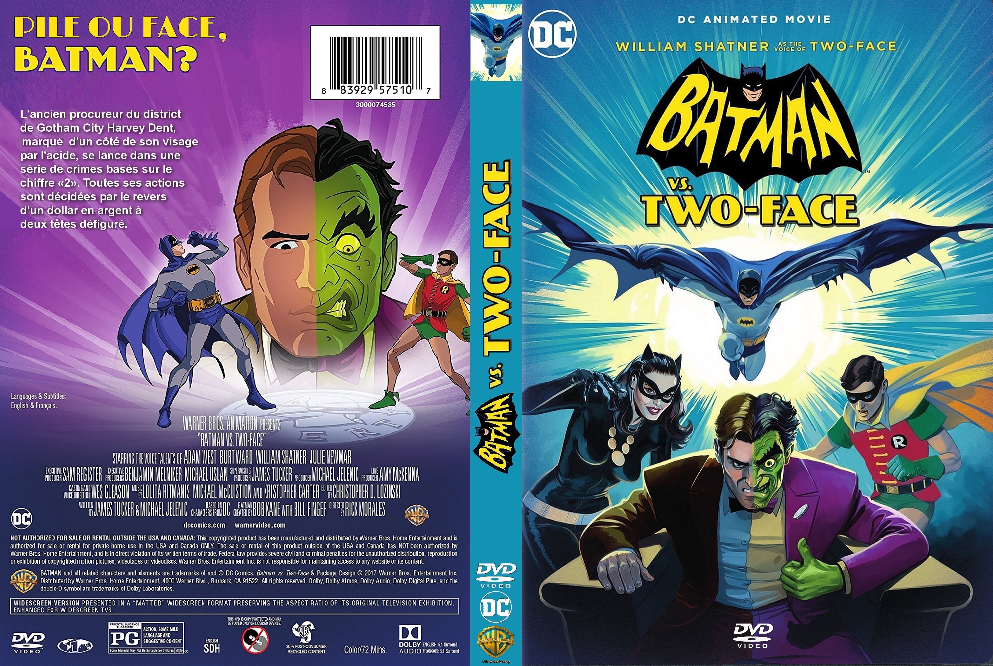 Jaquette DVD Batman vs Two-Face custom
