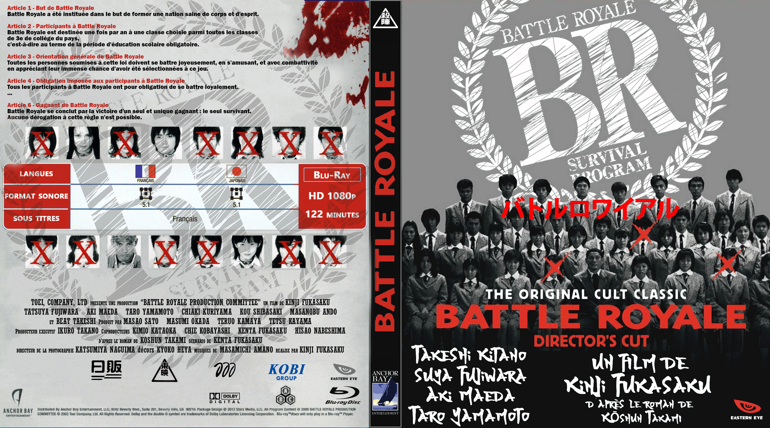 Jaquette DVD Battle Royale custom (BLU-RAY)