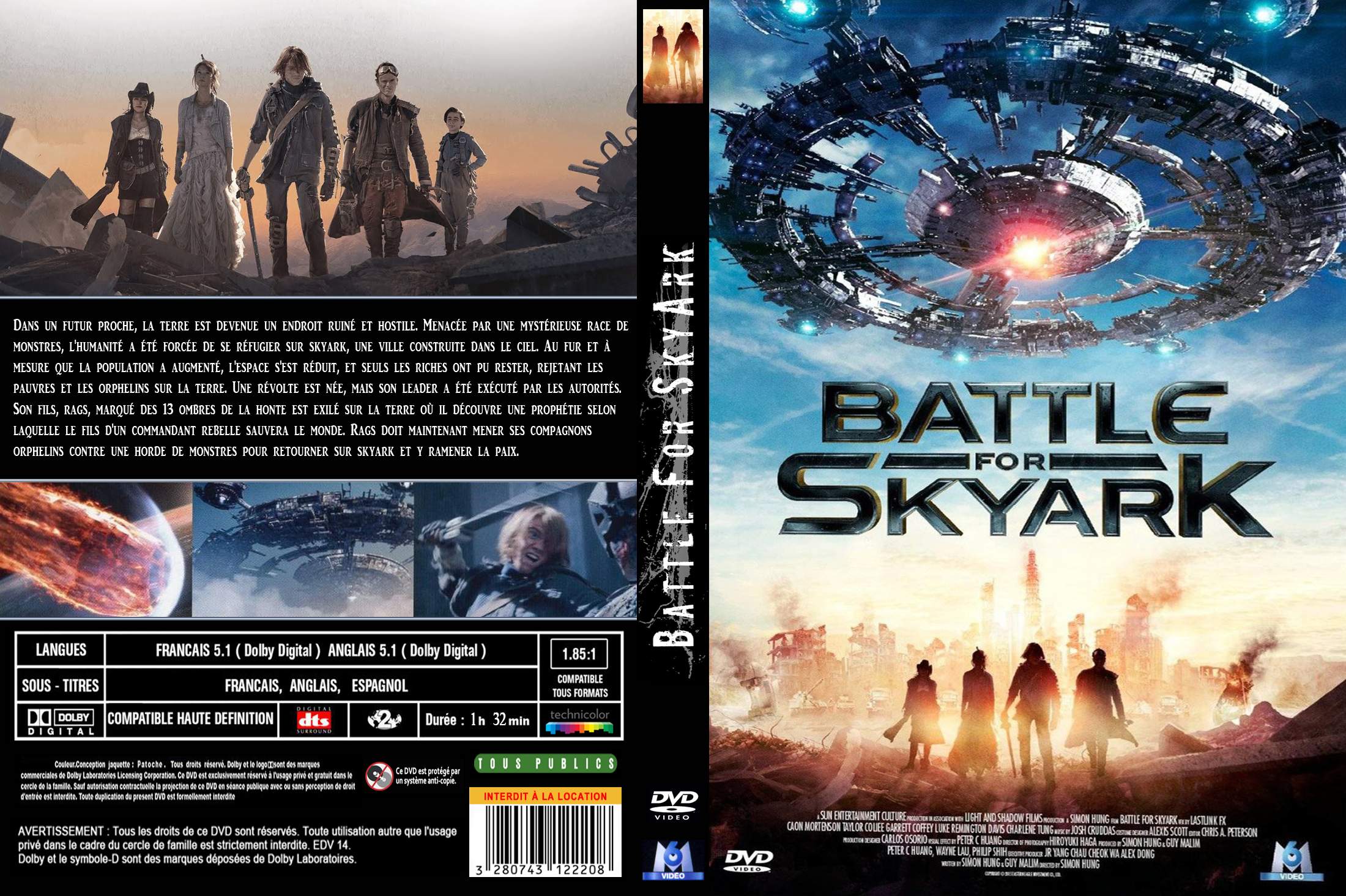 Jaquette DVD Battle for skyark custom