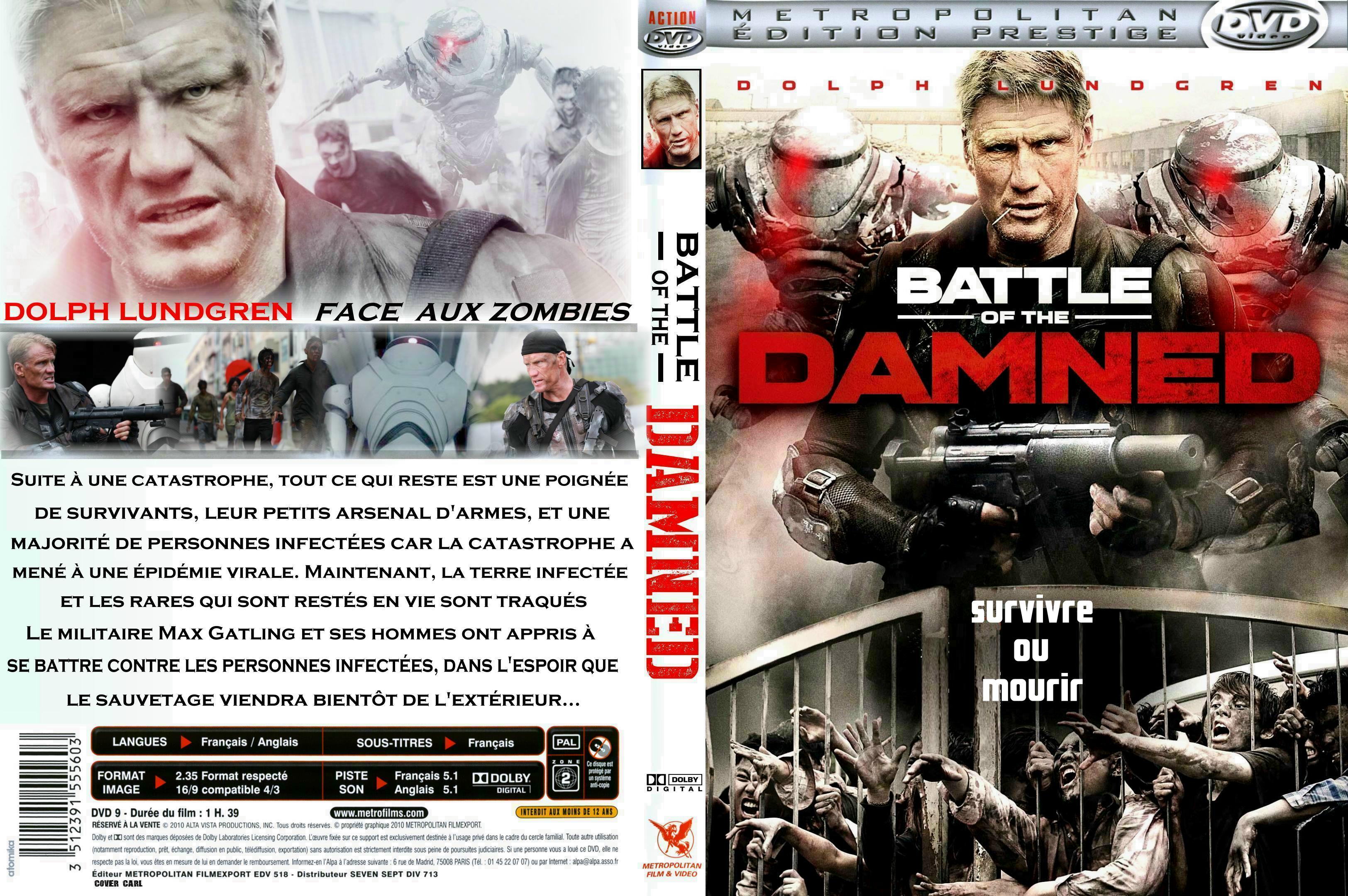 Jaquette DVD Battle of the Damned custom