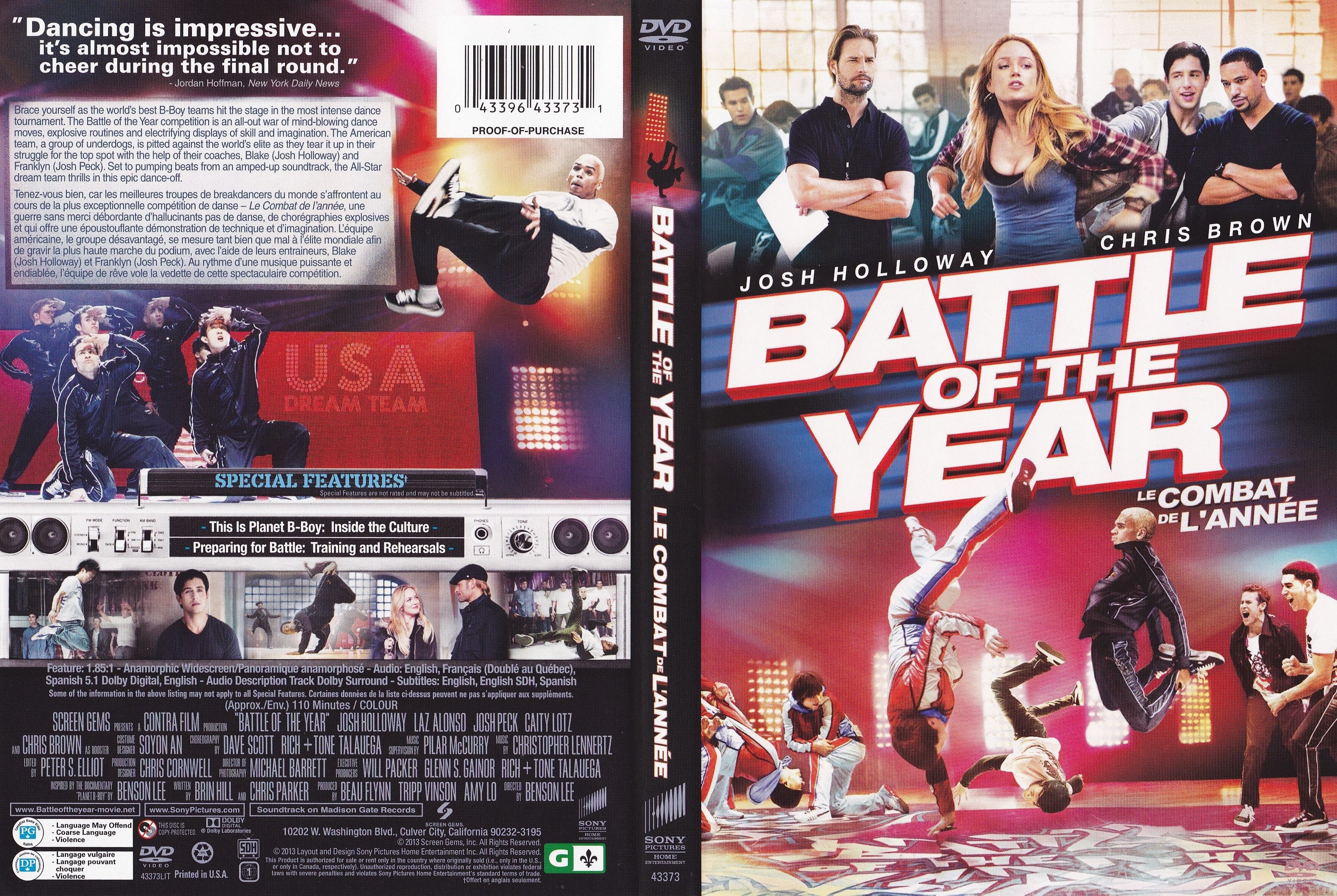 Jaquette DVD Battle of the year - Le combat de l