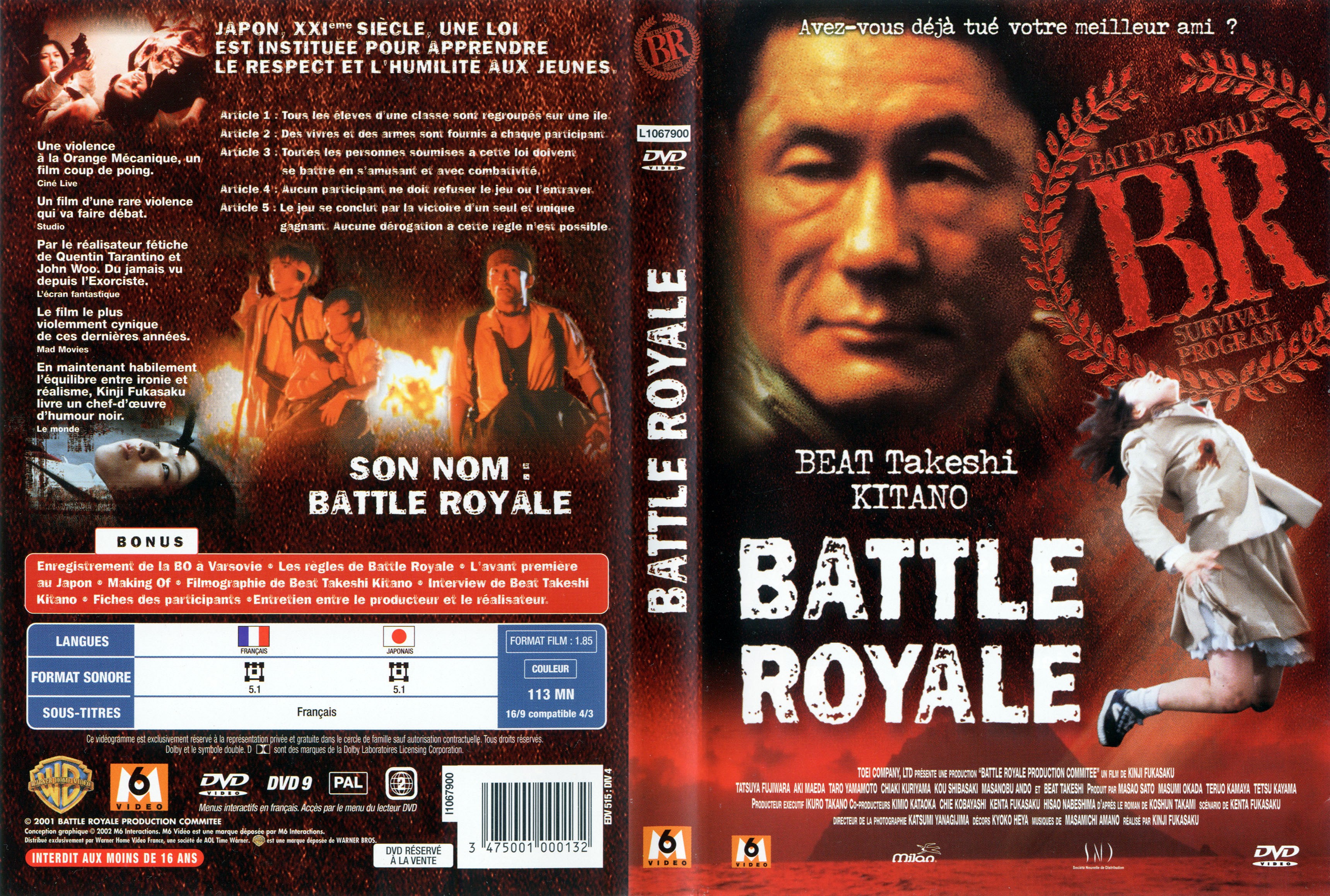 Jaquette DVD Battle royale