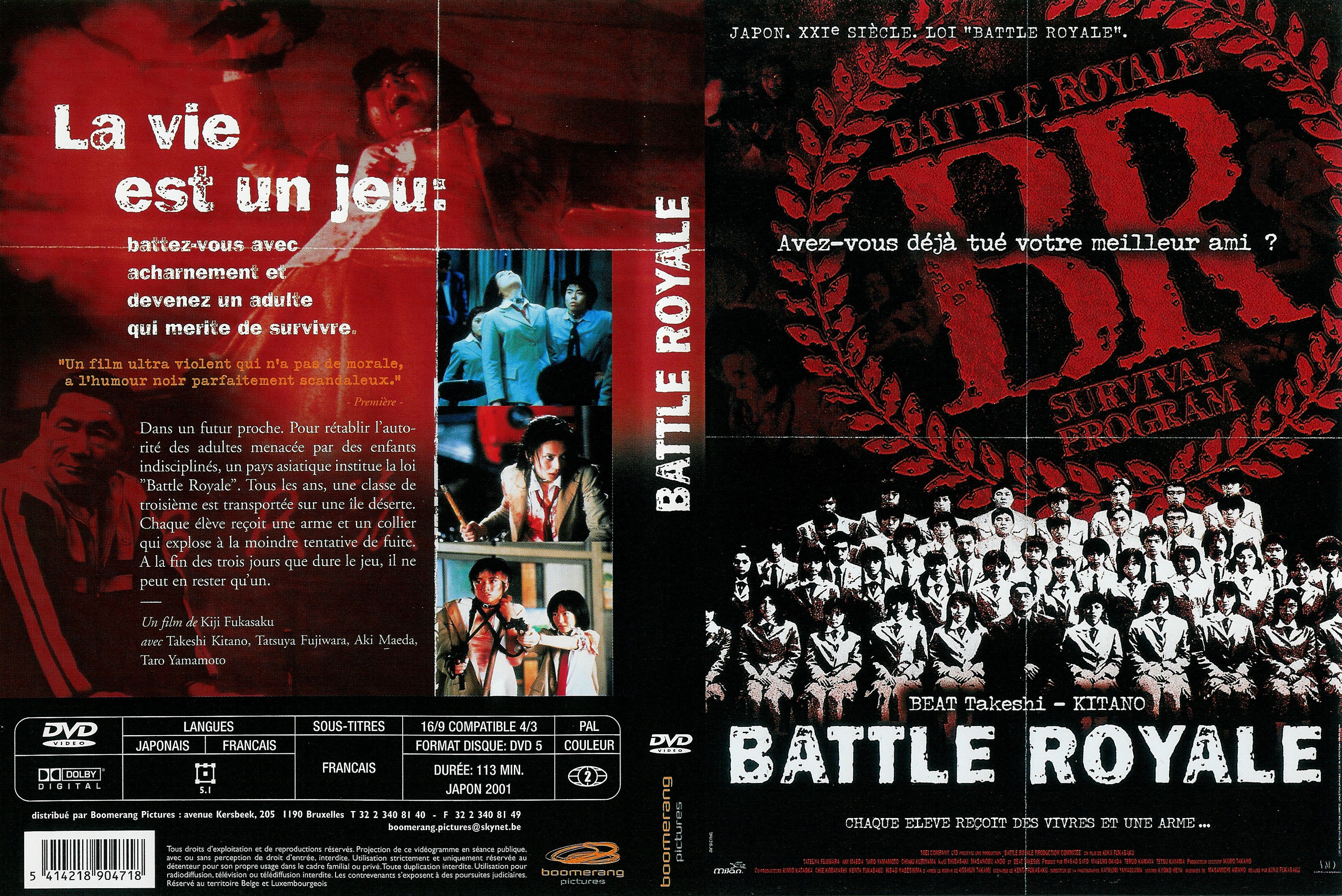 Jaquette DVD Battle royale v2