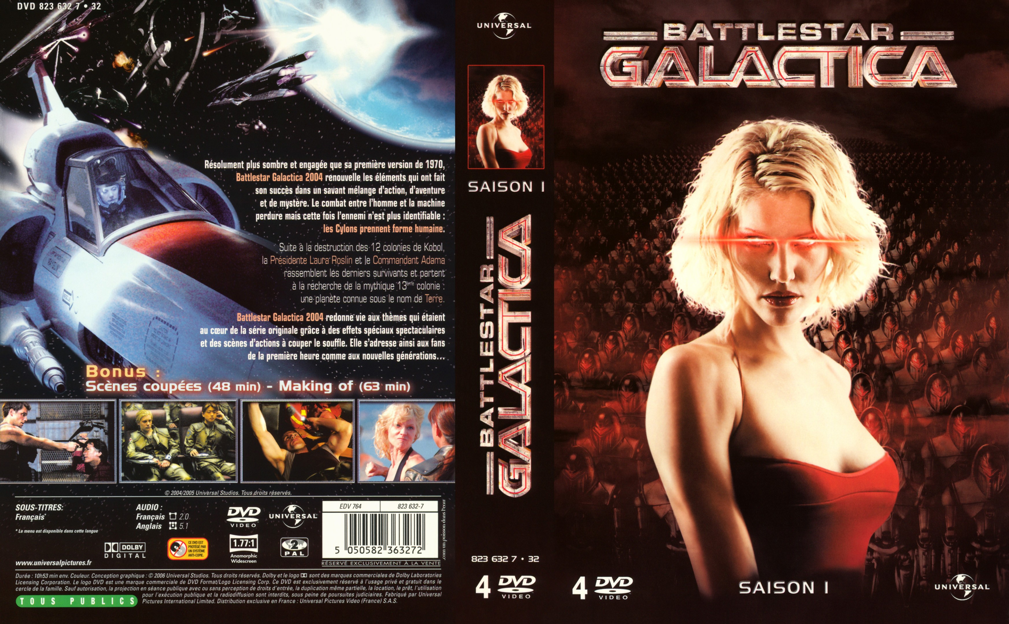 Jaquette DVD Battlestar Galactica Saison 1 COFFRET