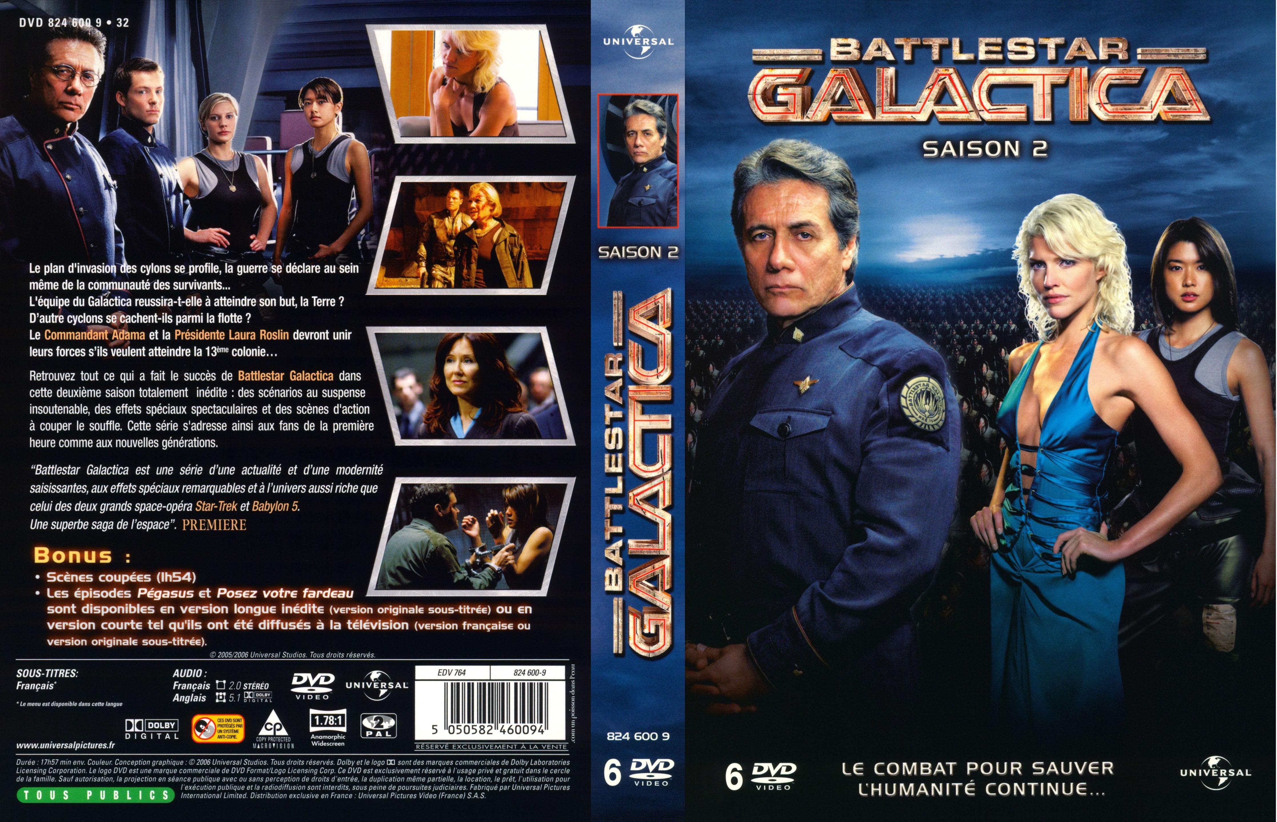 Jaquette DVD Battlestar Galactica Saison 2 COFFRET