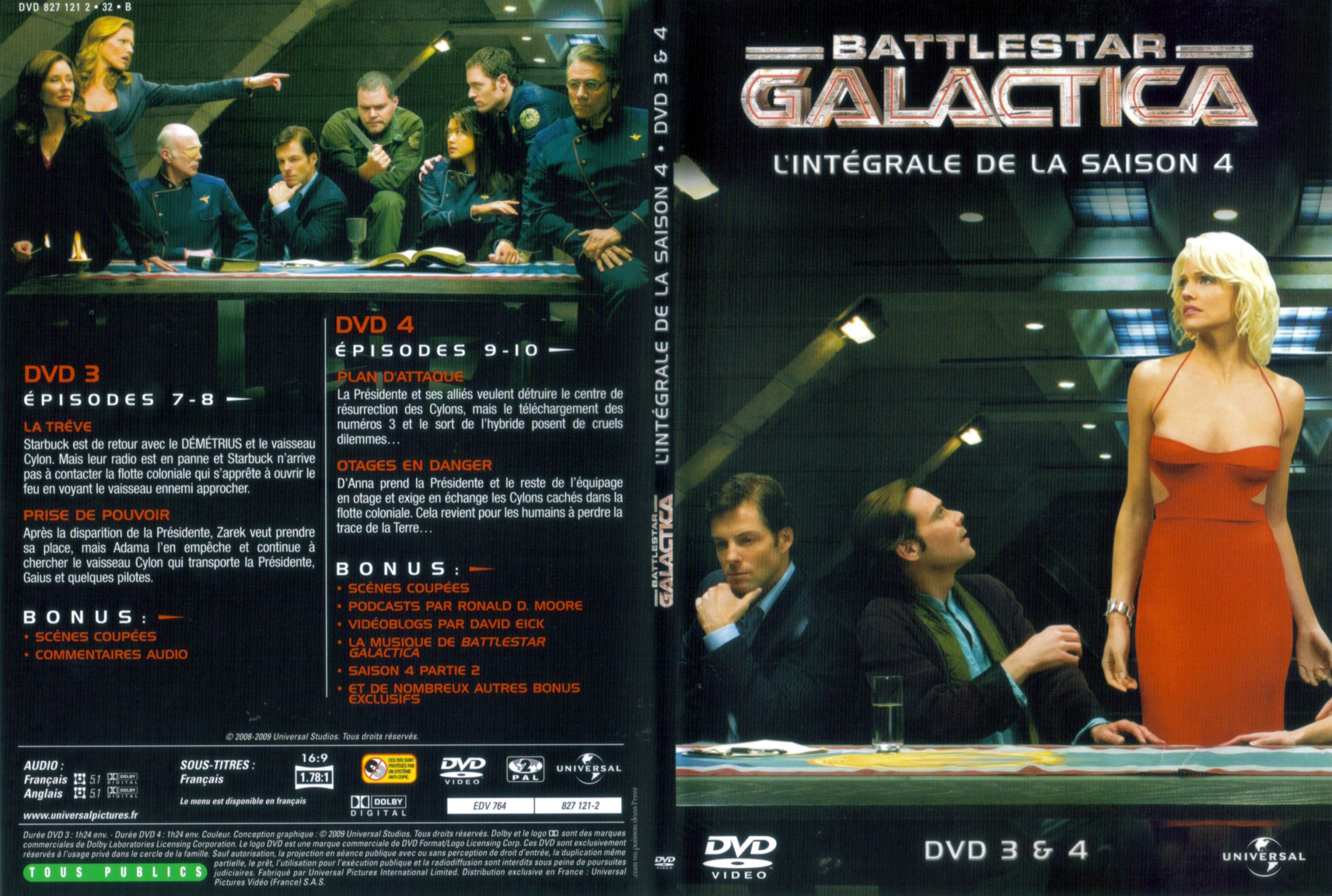 Jaquette DVD Battlestar Galactica Saison 4 DVD 2