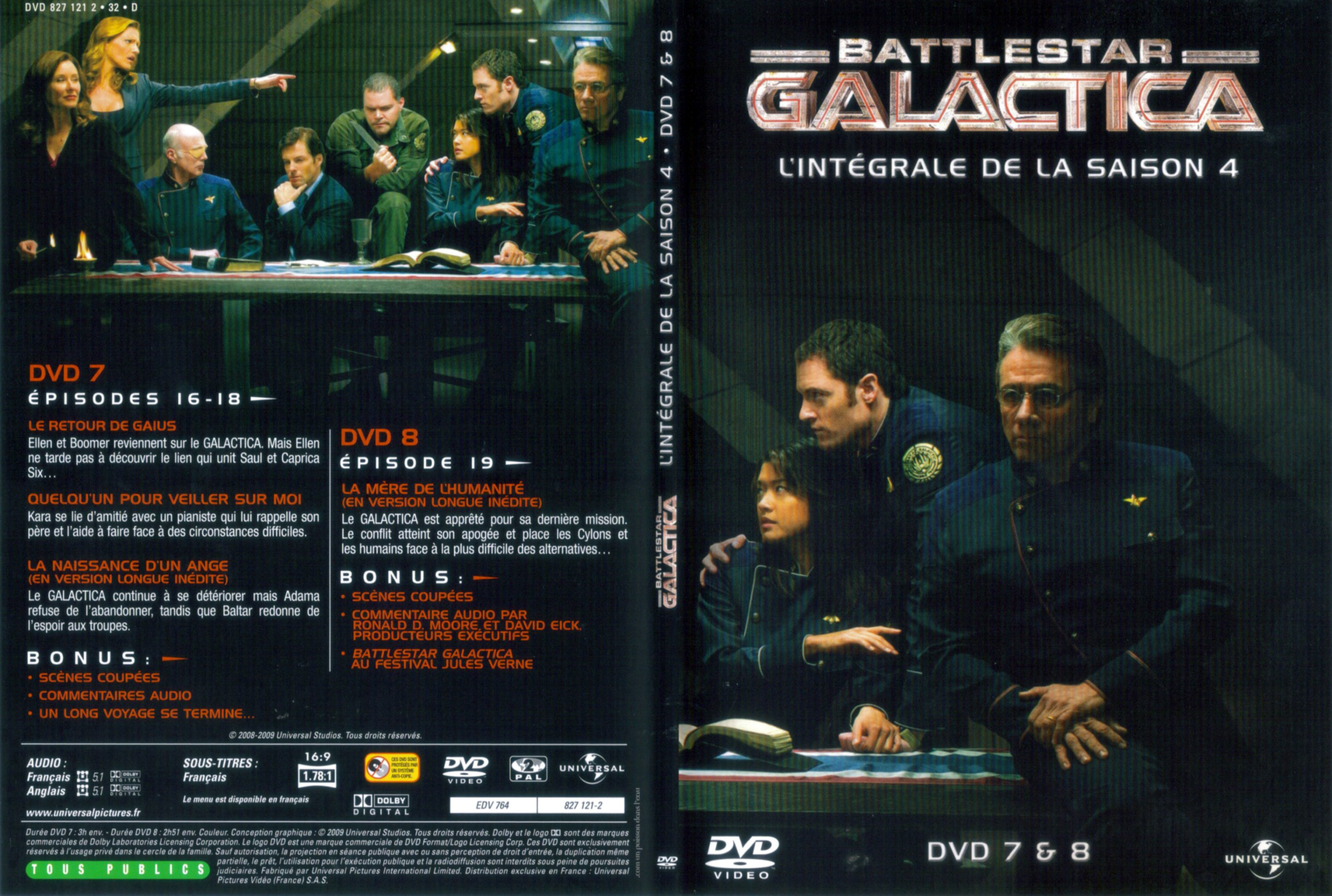 Jaquette DVD Battlestar Galactica Saison 4 DVD 4