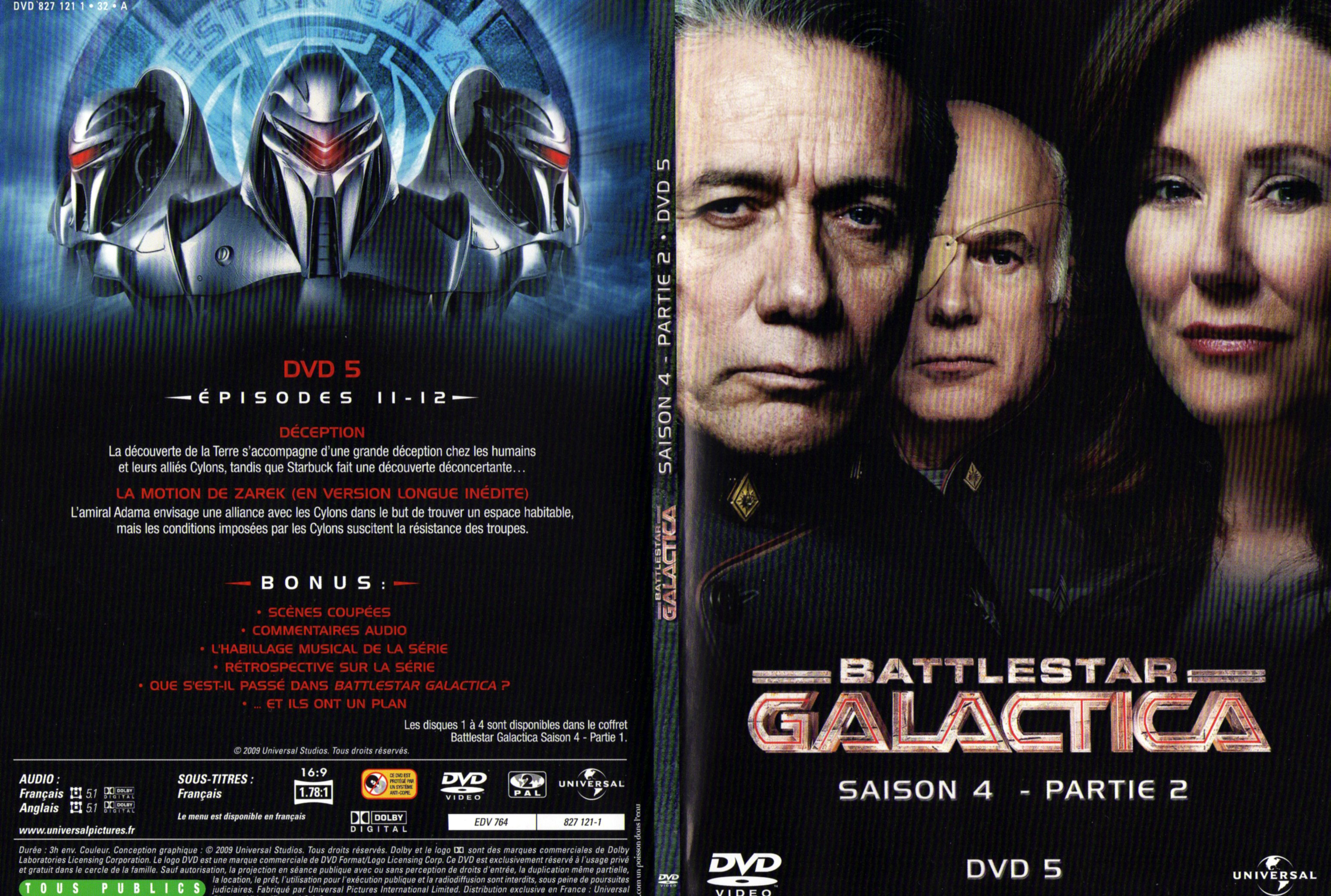 Jaquette DVD Battlestar Galactica Saison 4 partie 2 DVD 5