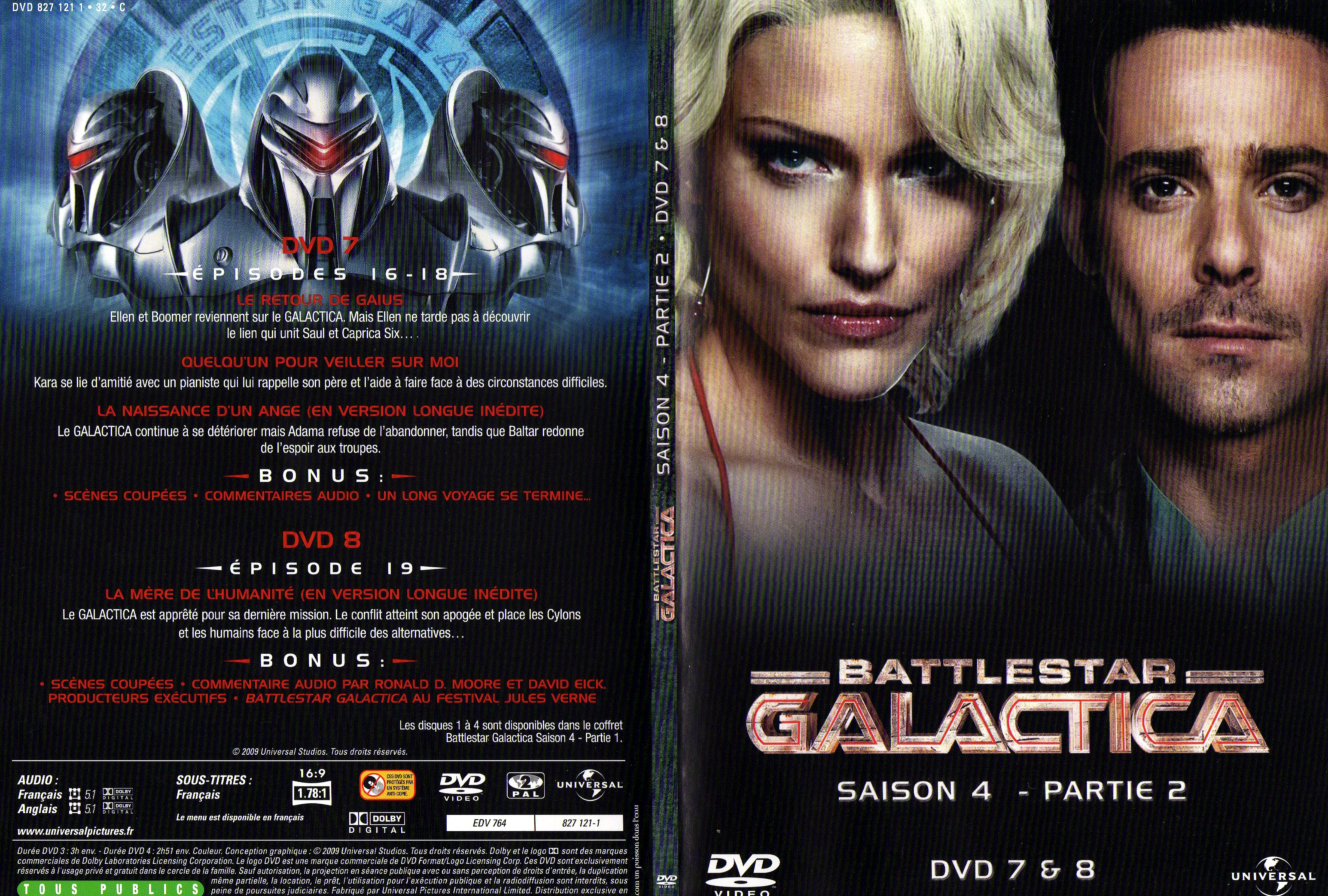 Jaquette DVD Battlestar Galactica Saison 4 partie 2 DVD 7