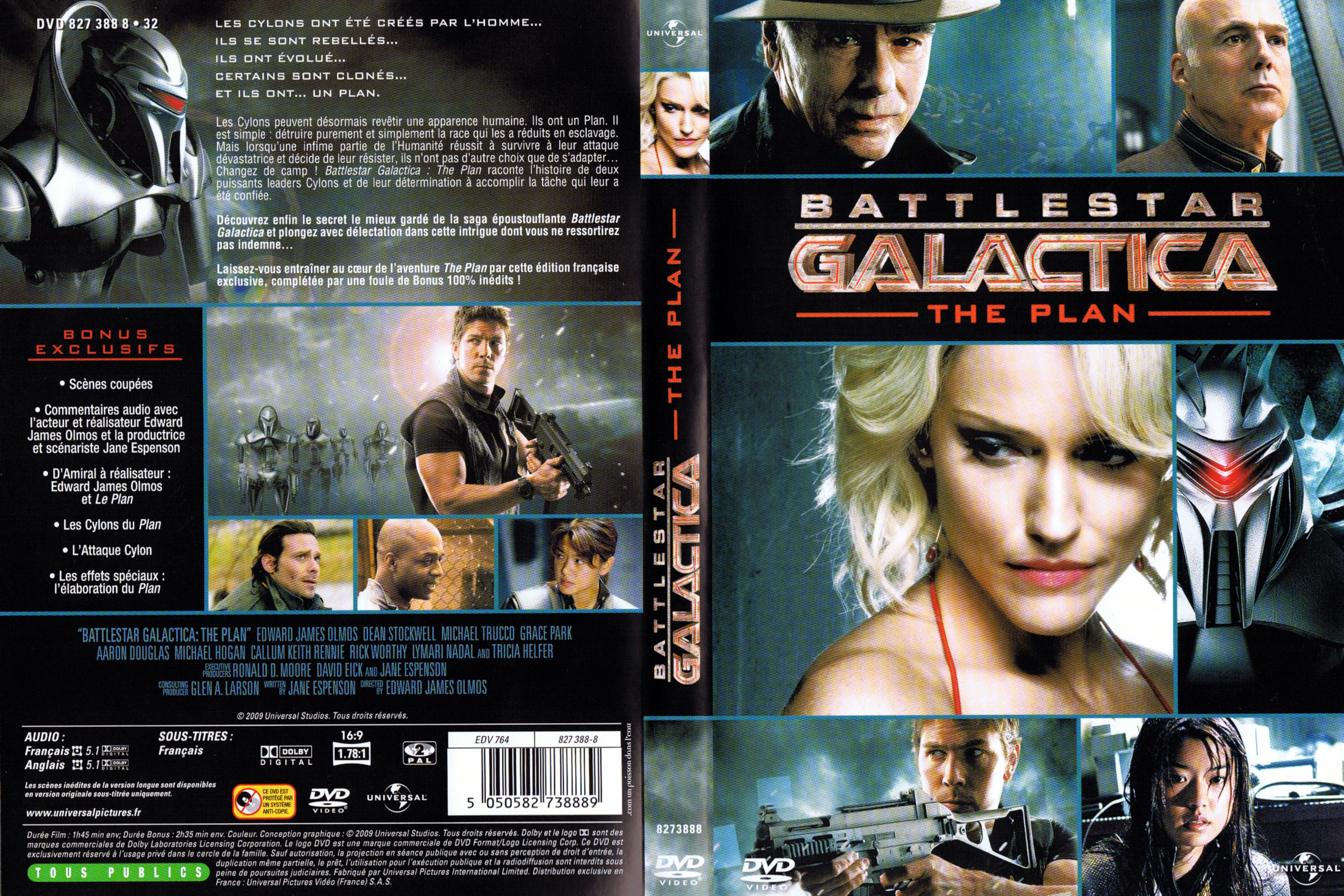 Jaquette DVD Battlestar Galactica The plan