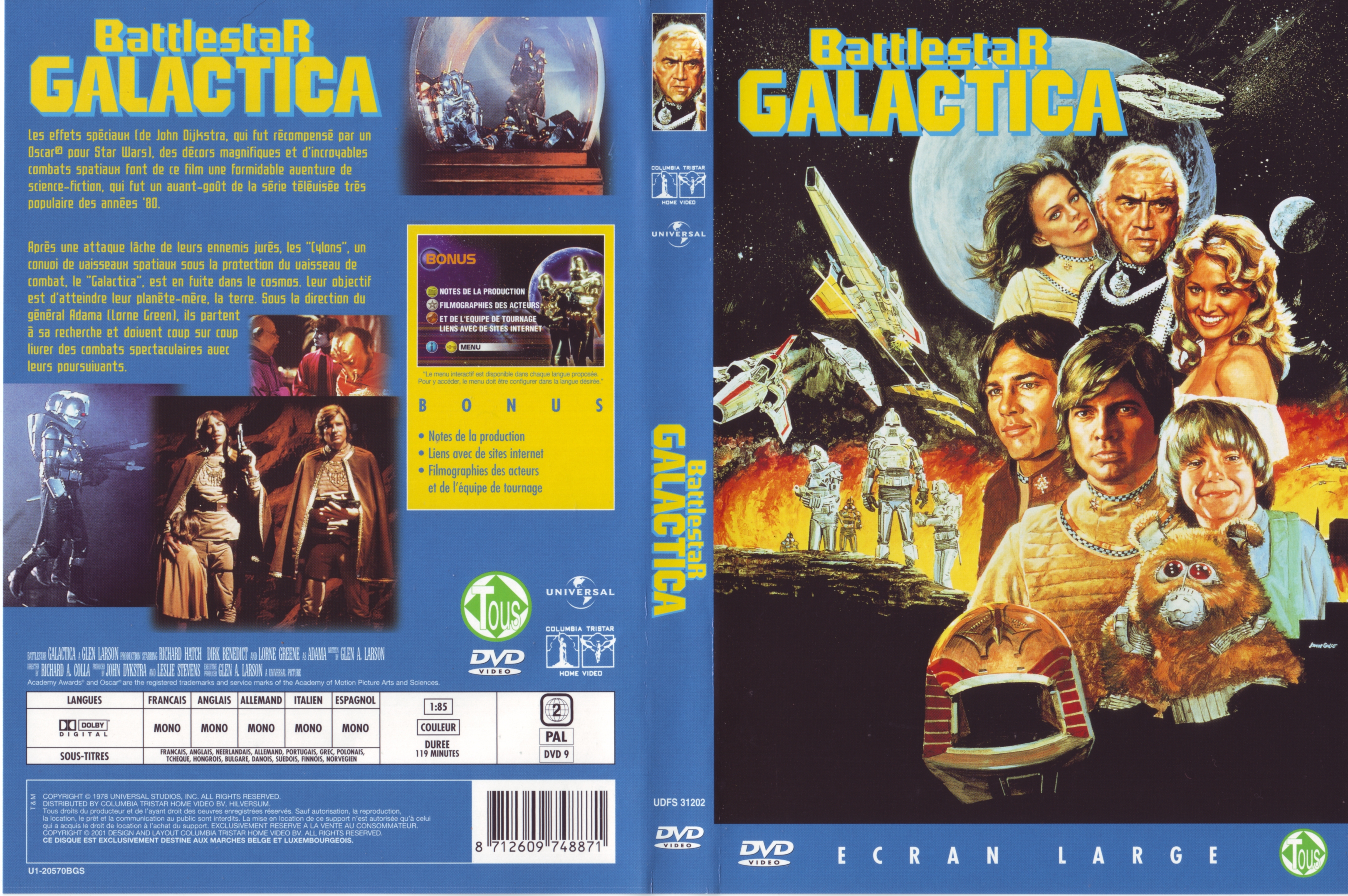 Jaquette DVD Battlestar Galactica (1978)