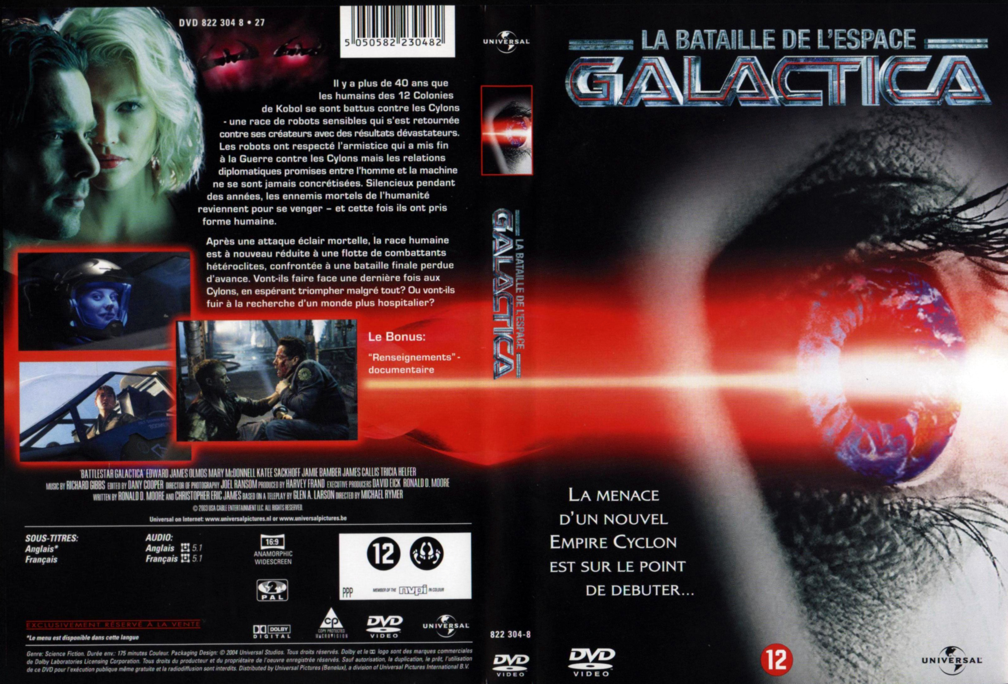 Jaquette DVD Battlestar Galactica v2